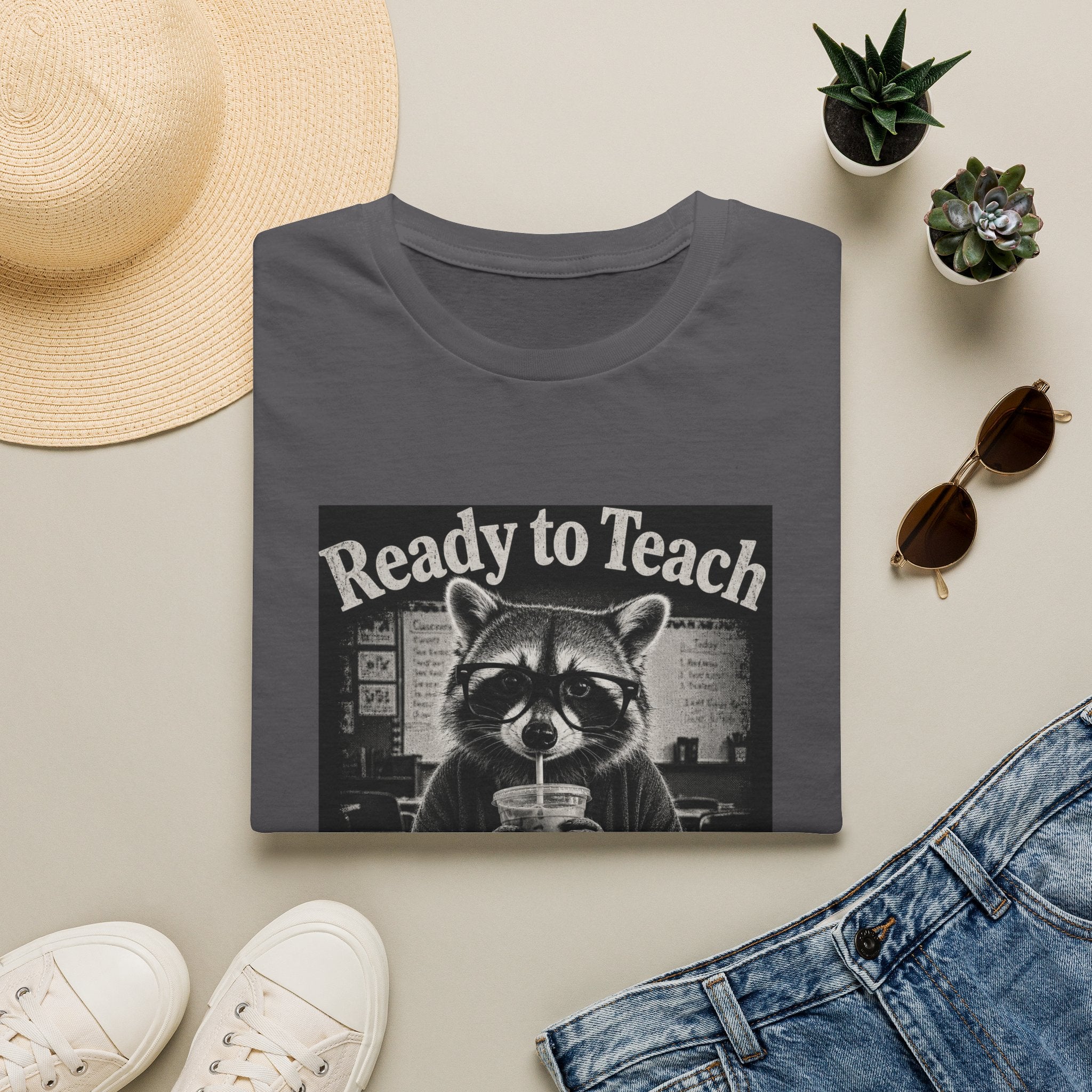 Racoon Teacher T-shirt