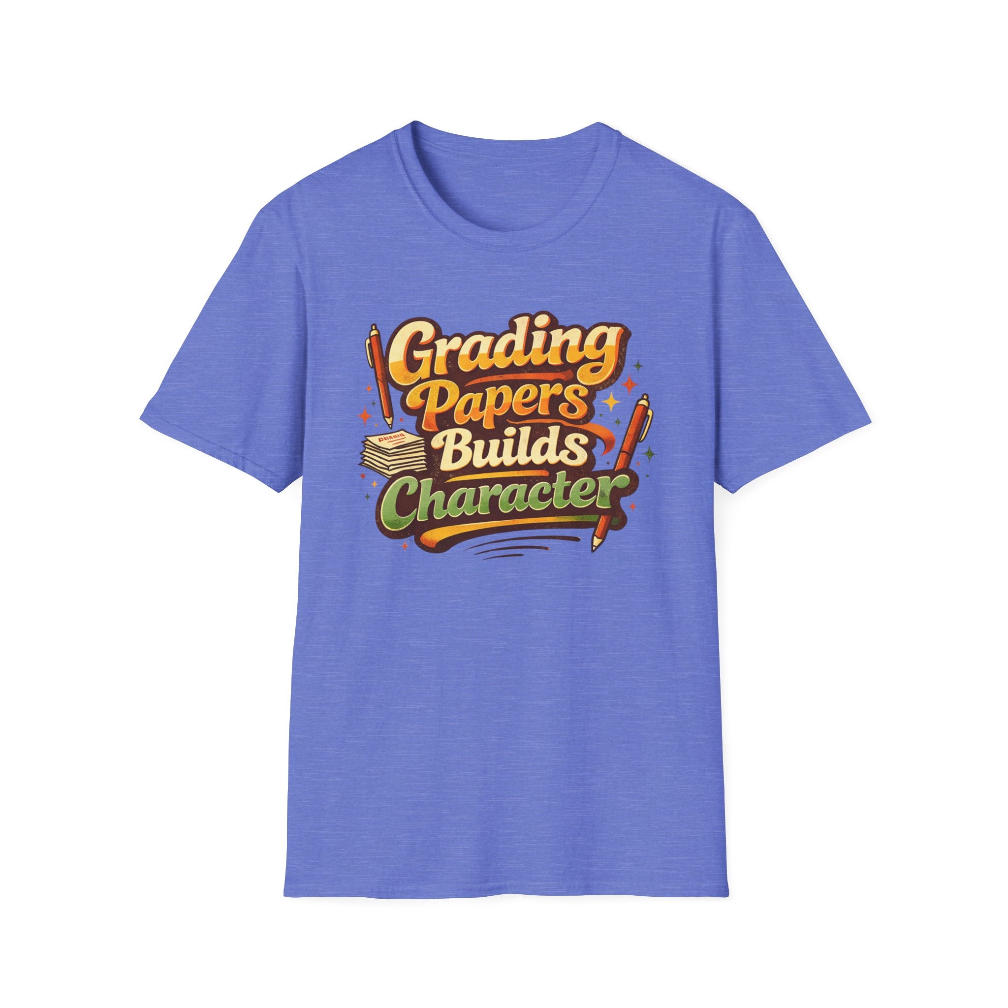 Grading Papers Builds Character T-shirt