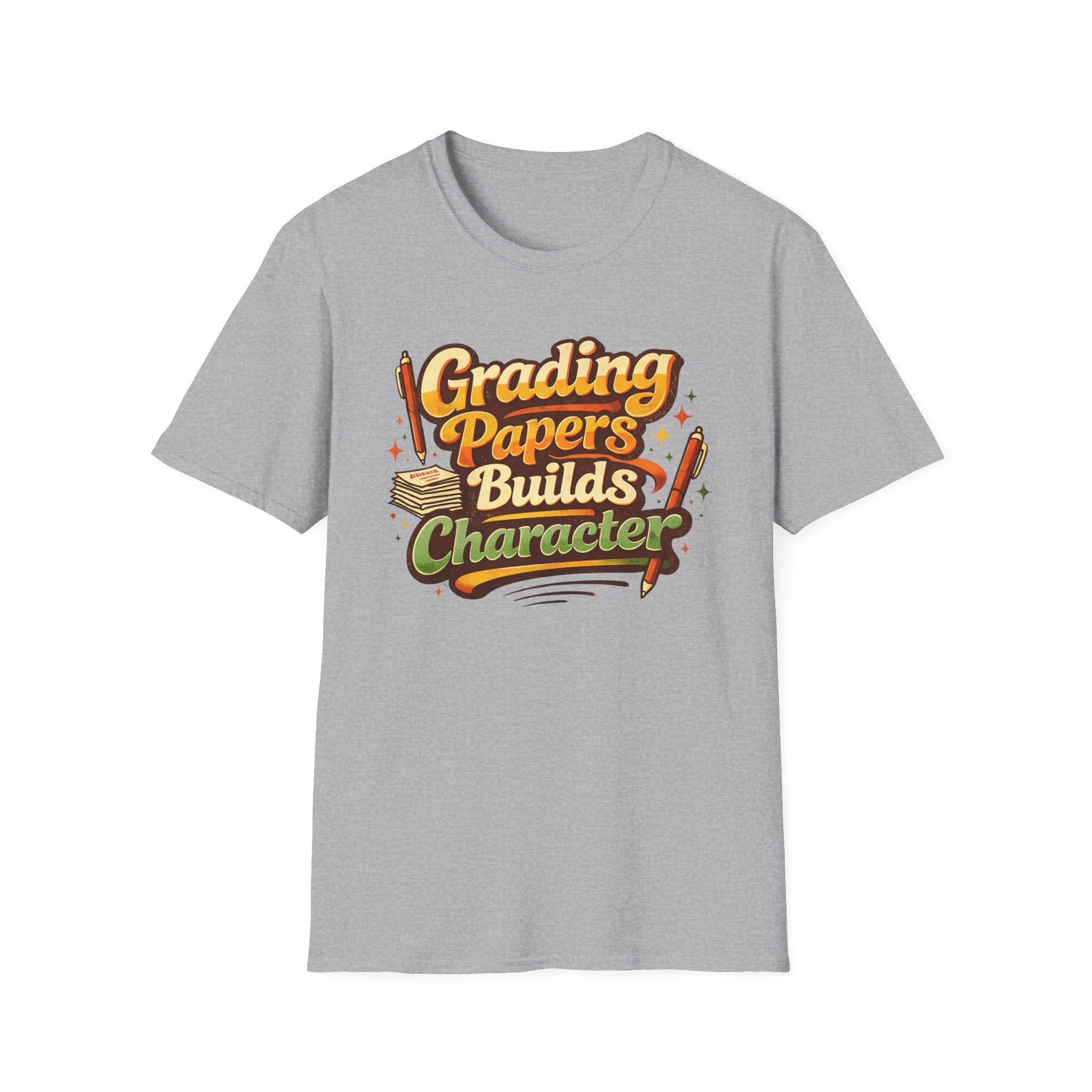 Grading Papers Builds Character T-shirt