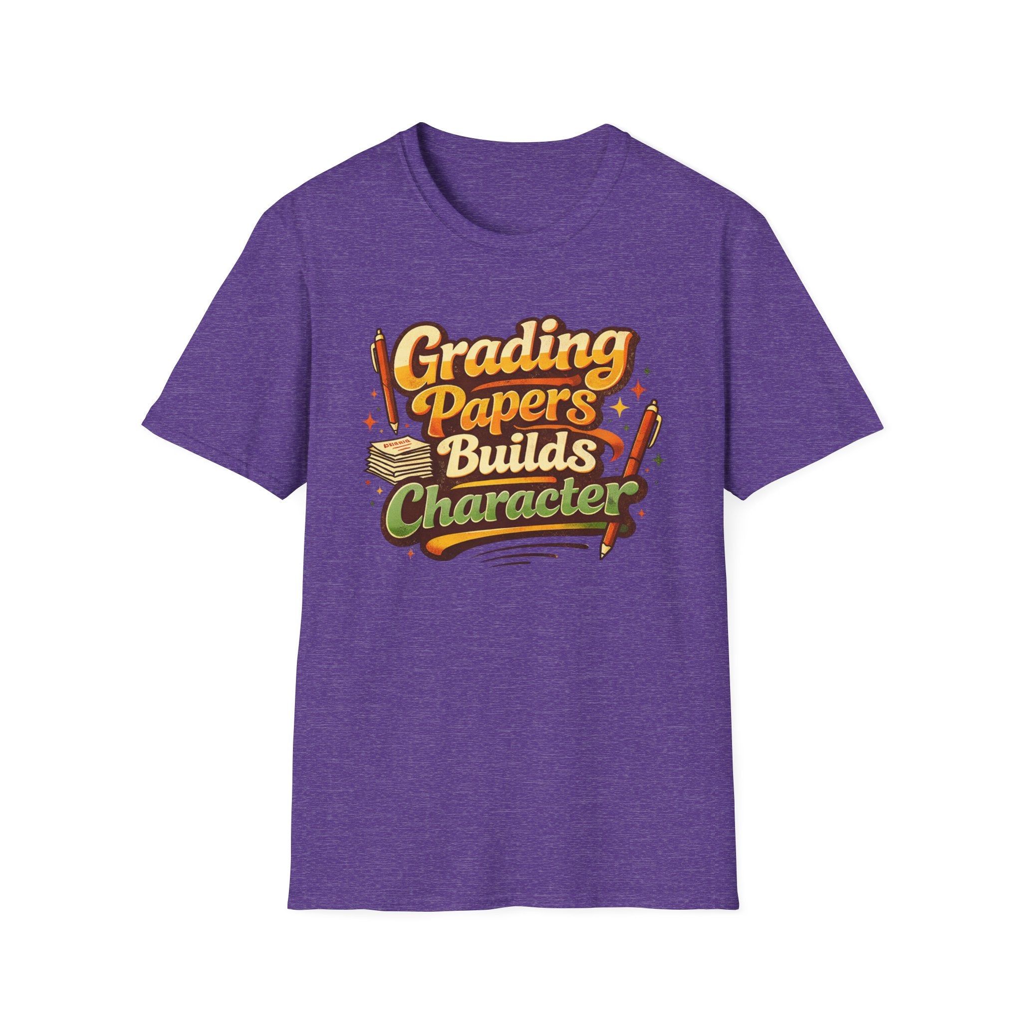 Grading Papers Builds Character T-shirt