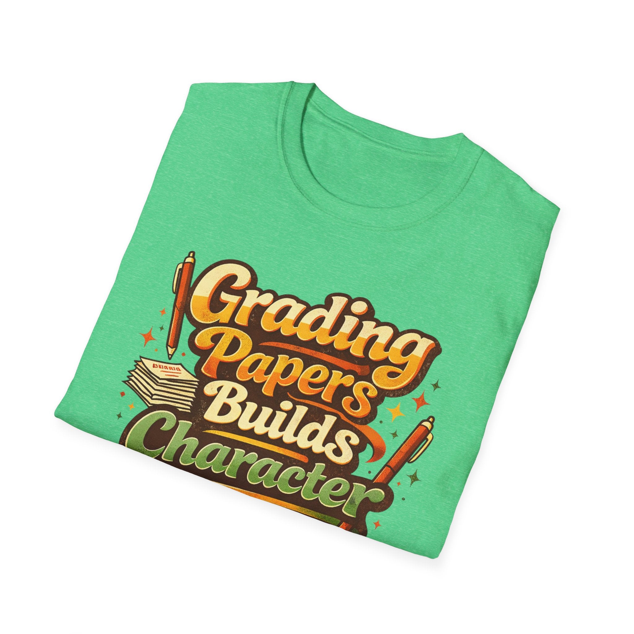 Grading Papers Builds Character T-shirt
