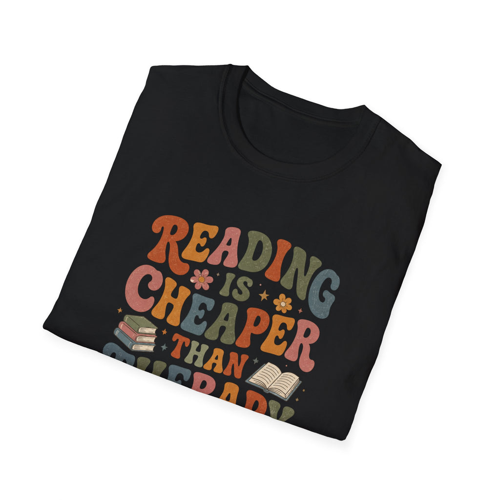 Funny Reading Therapy T-shirt