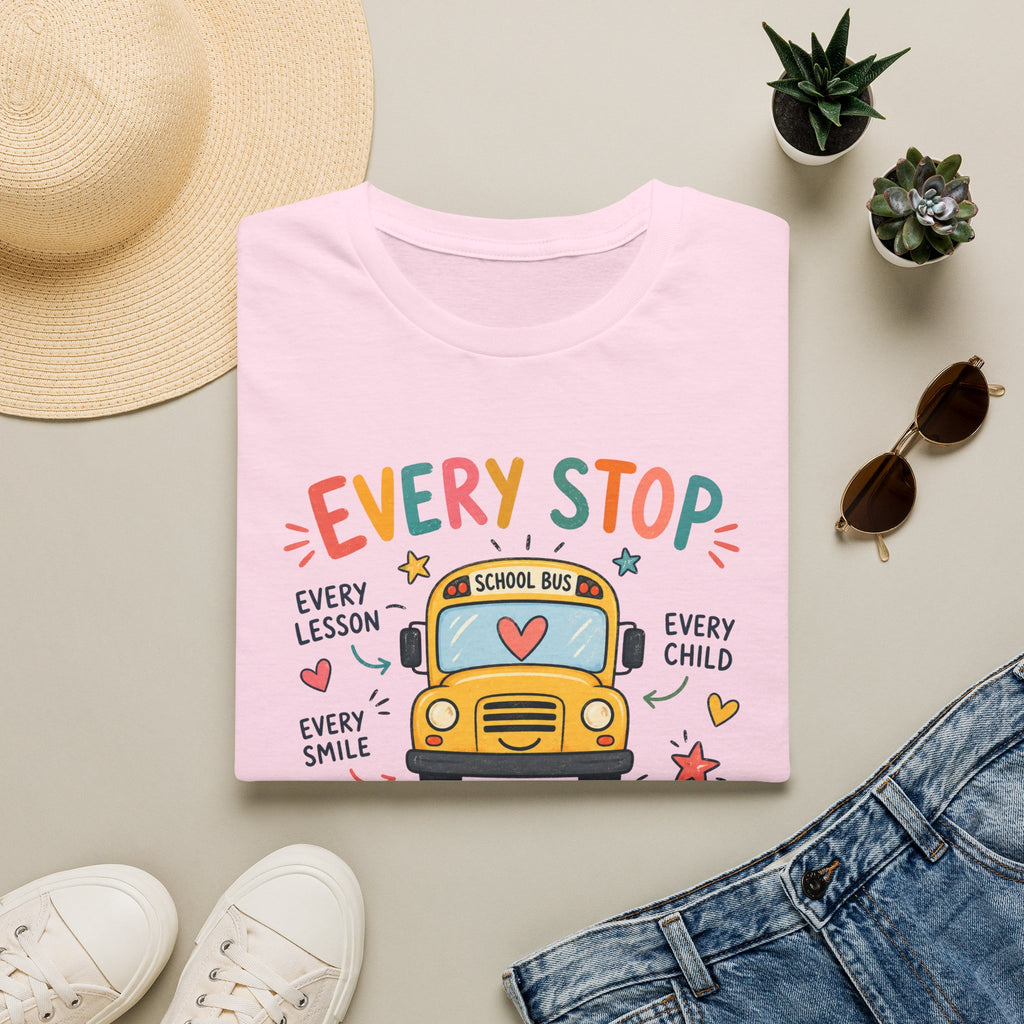 School Bus Teacher T-shirt