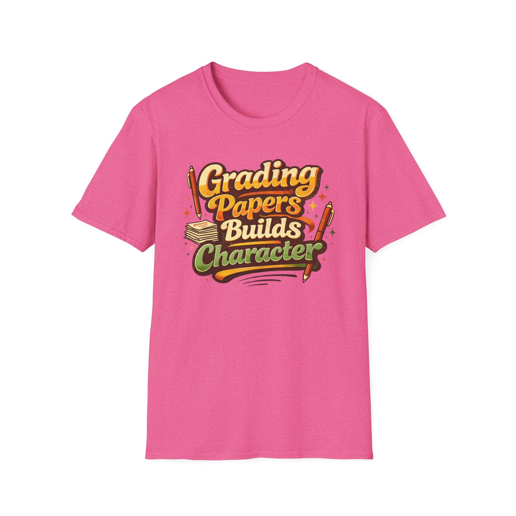 Grading Papers Builds Character T-shirt