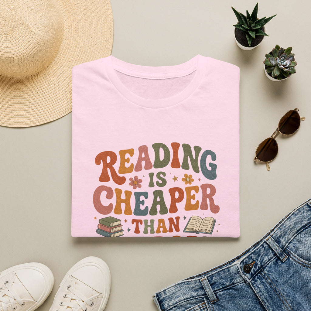 Funny Reading Therapy T-shirt