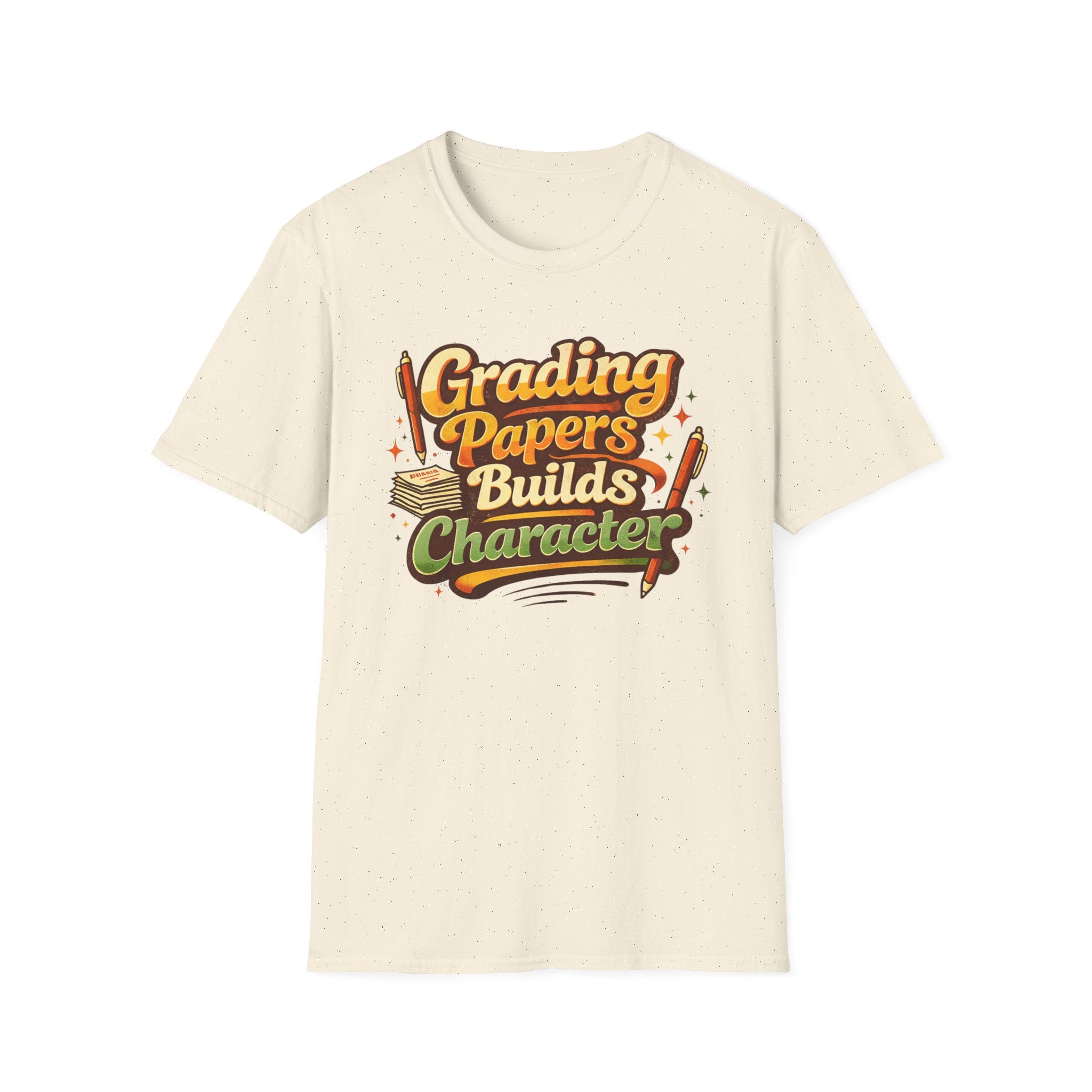 Grading Papers Builds Character T-shirt