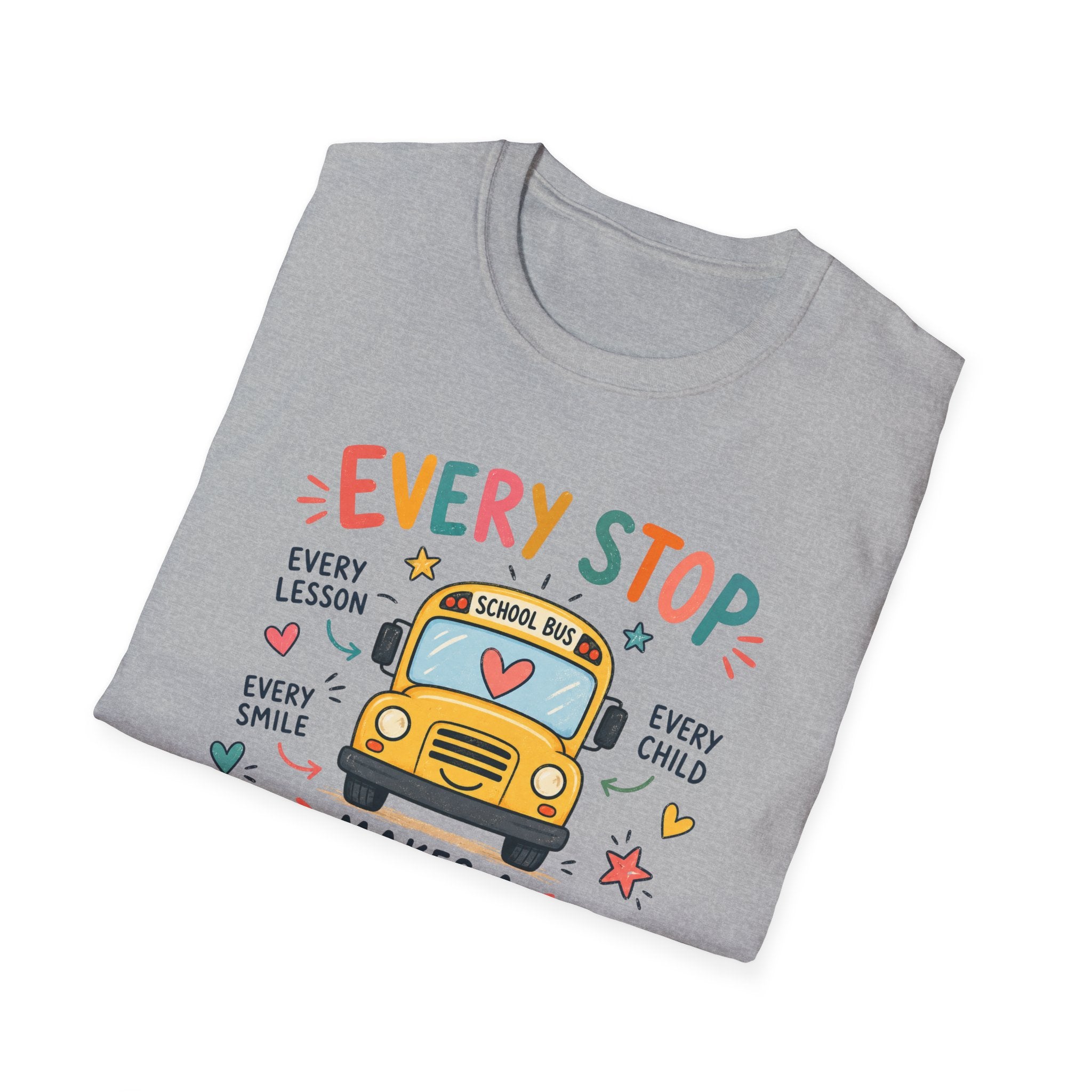 School Bus Teacher T-shirt