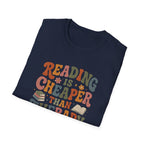 Funny Reading Therapy T-shirt