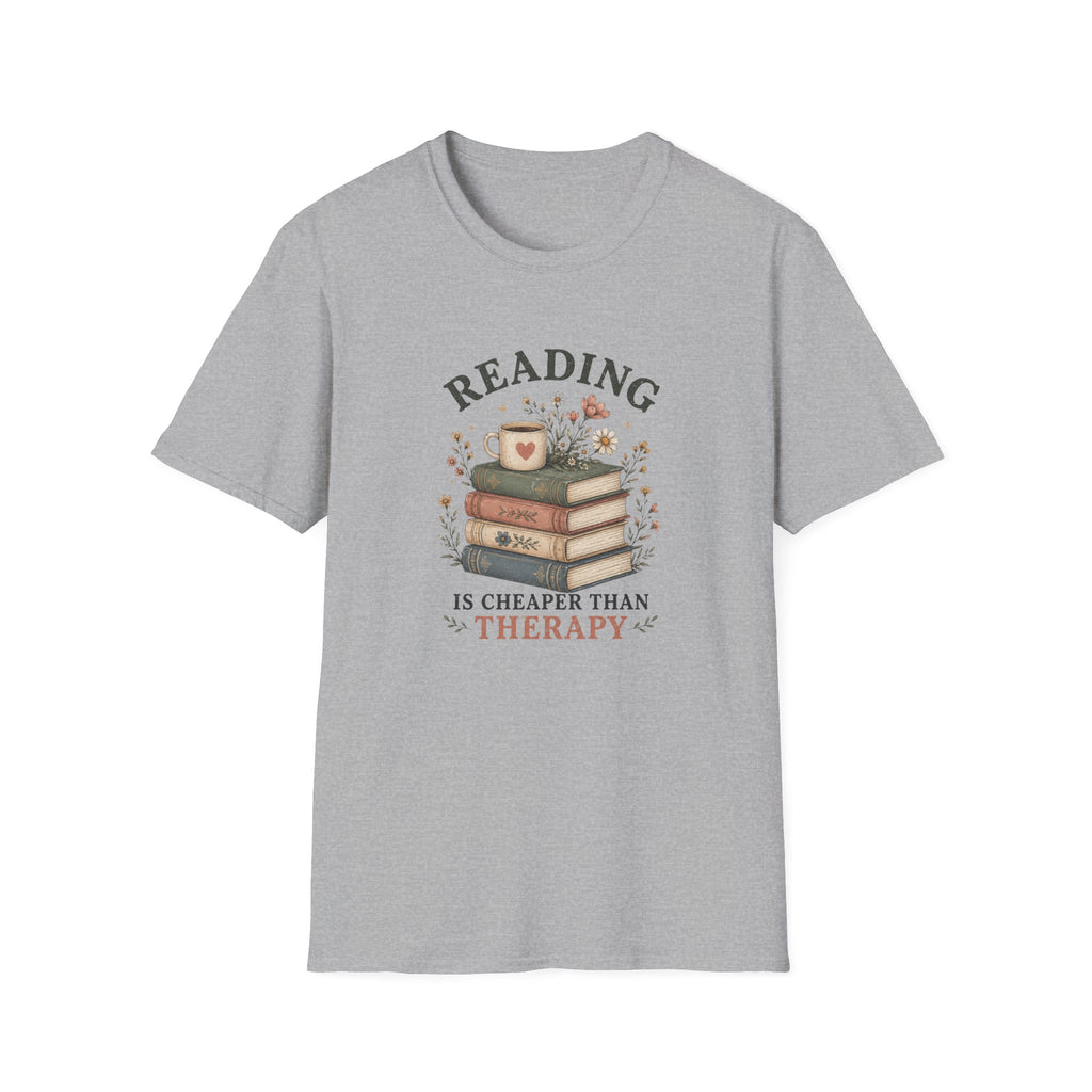 Funny Reading Therapy T-shirt