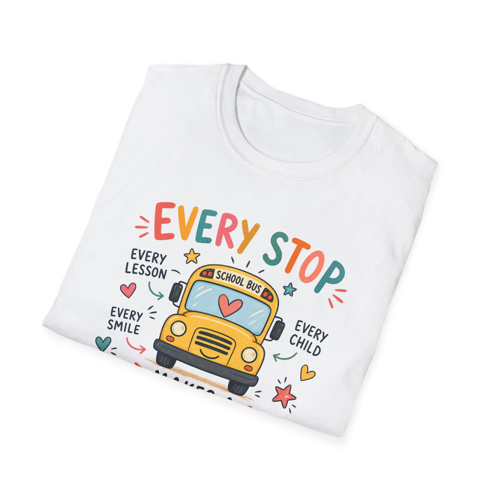 School Bus Teacher T-shirt