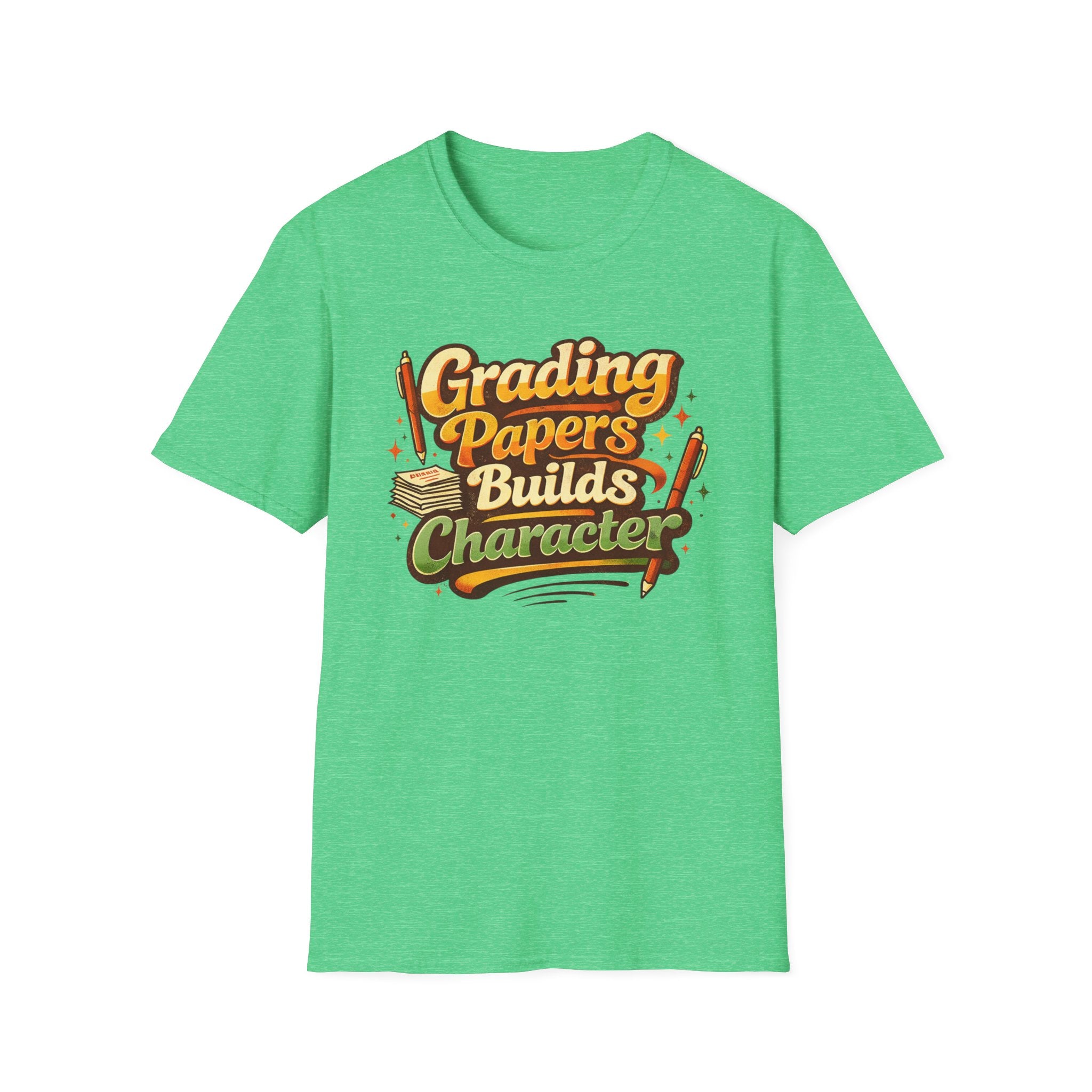 Grading Papers Builds Character T-shirt