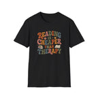 Funny Reading Therapy T-shirt