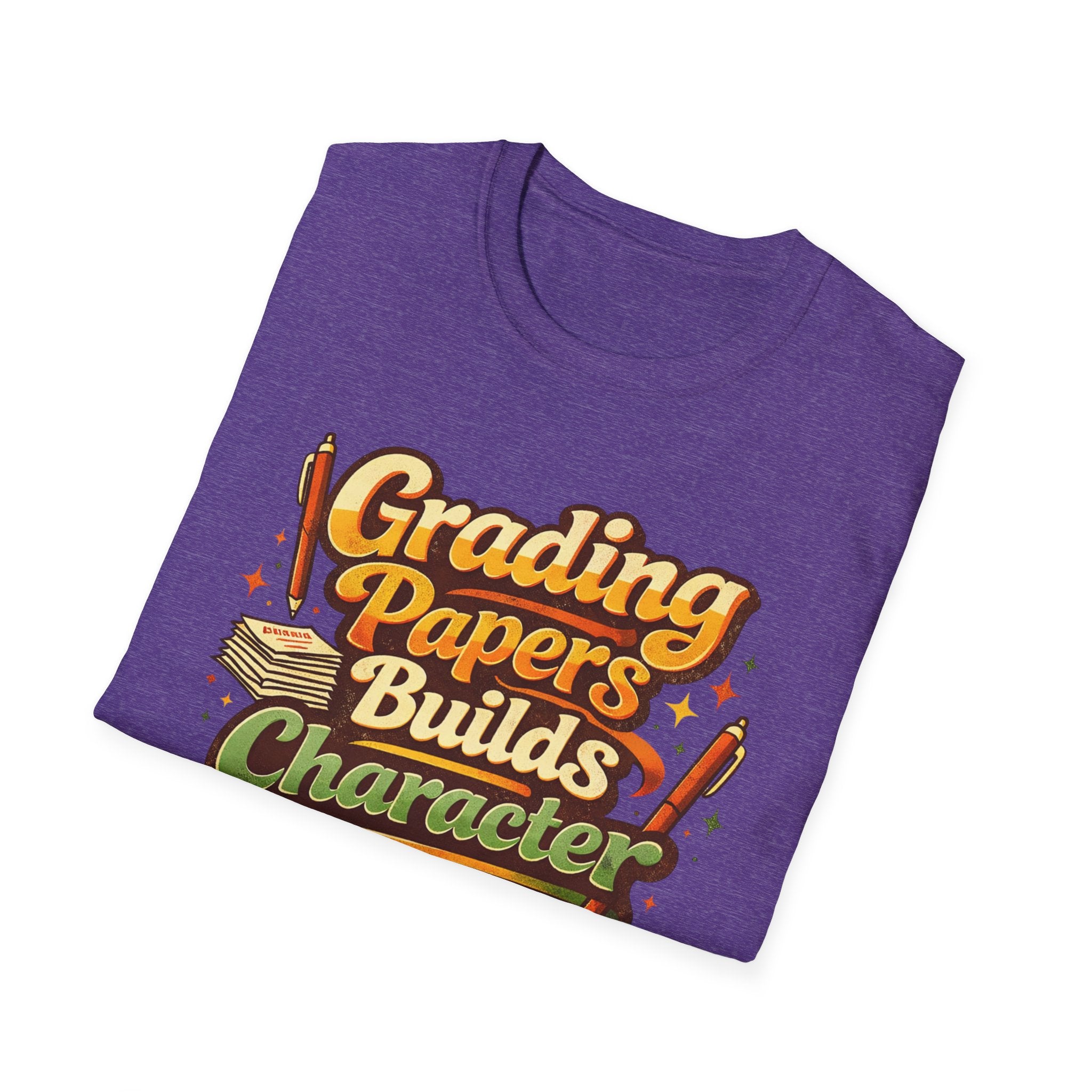 Grading Papers Builds Character T-shirt