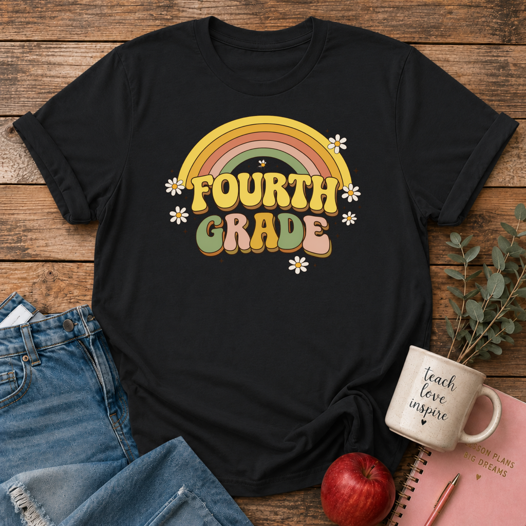 Fourth Grade Retro T-shirt