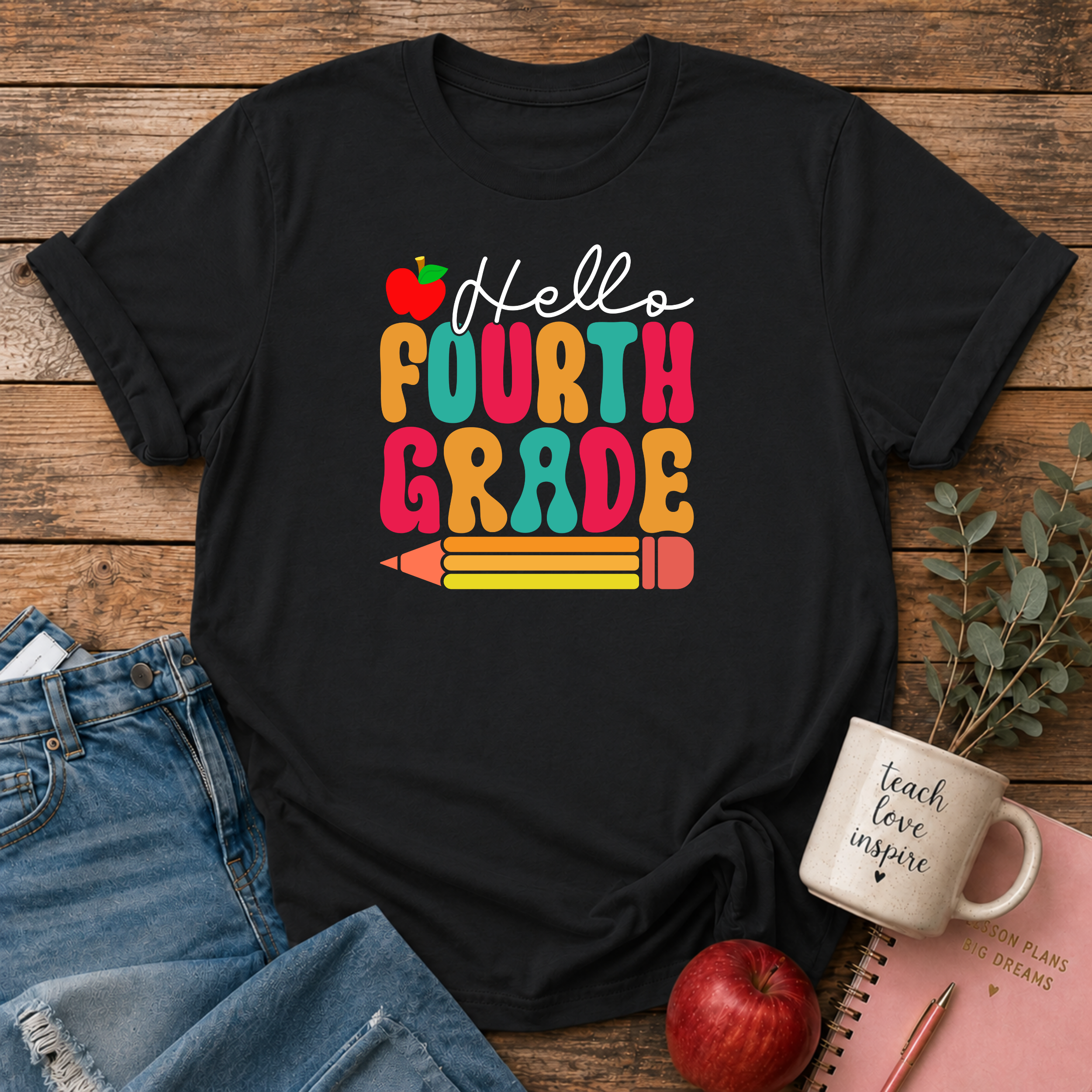 Hello Fourth Grade T-shirt