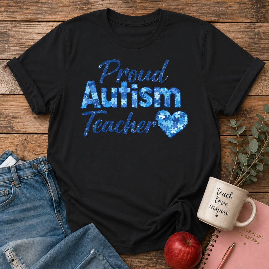 Proud Autism Teacher T-shirt