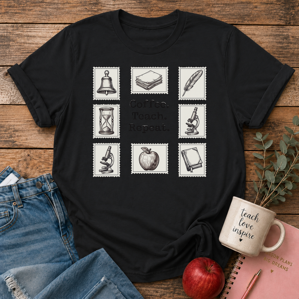 CoffeeTeachRepeat T-shirt