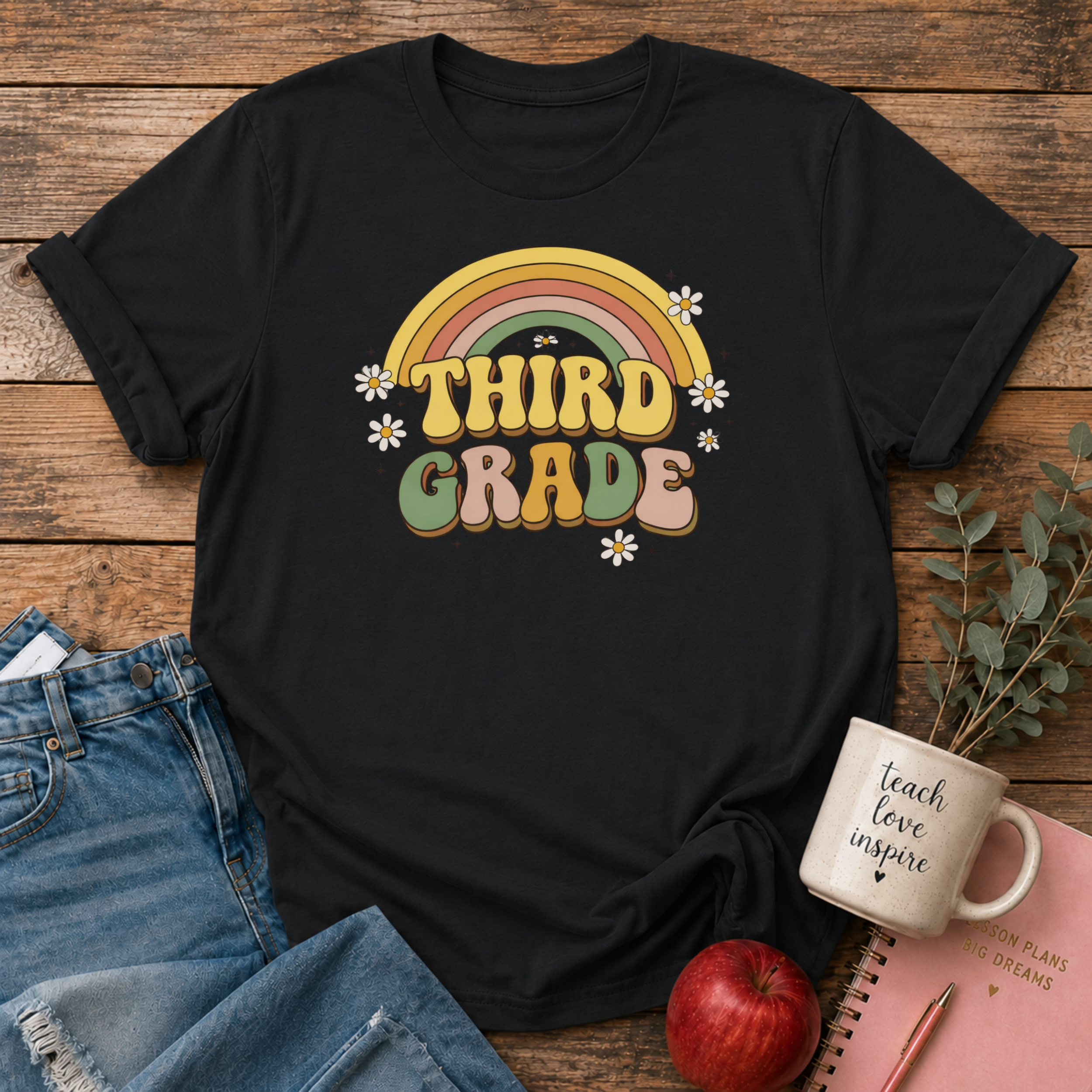 Third Grade Retro T-shirt