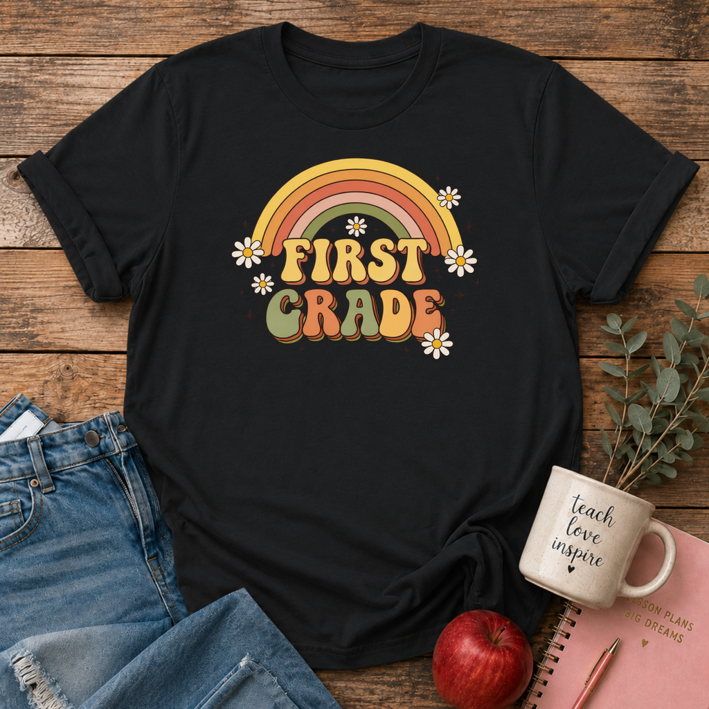 First Grade Retro T-shirt