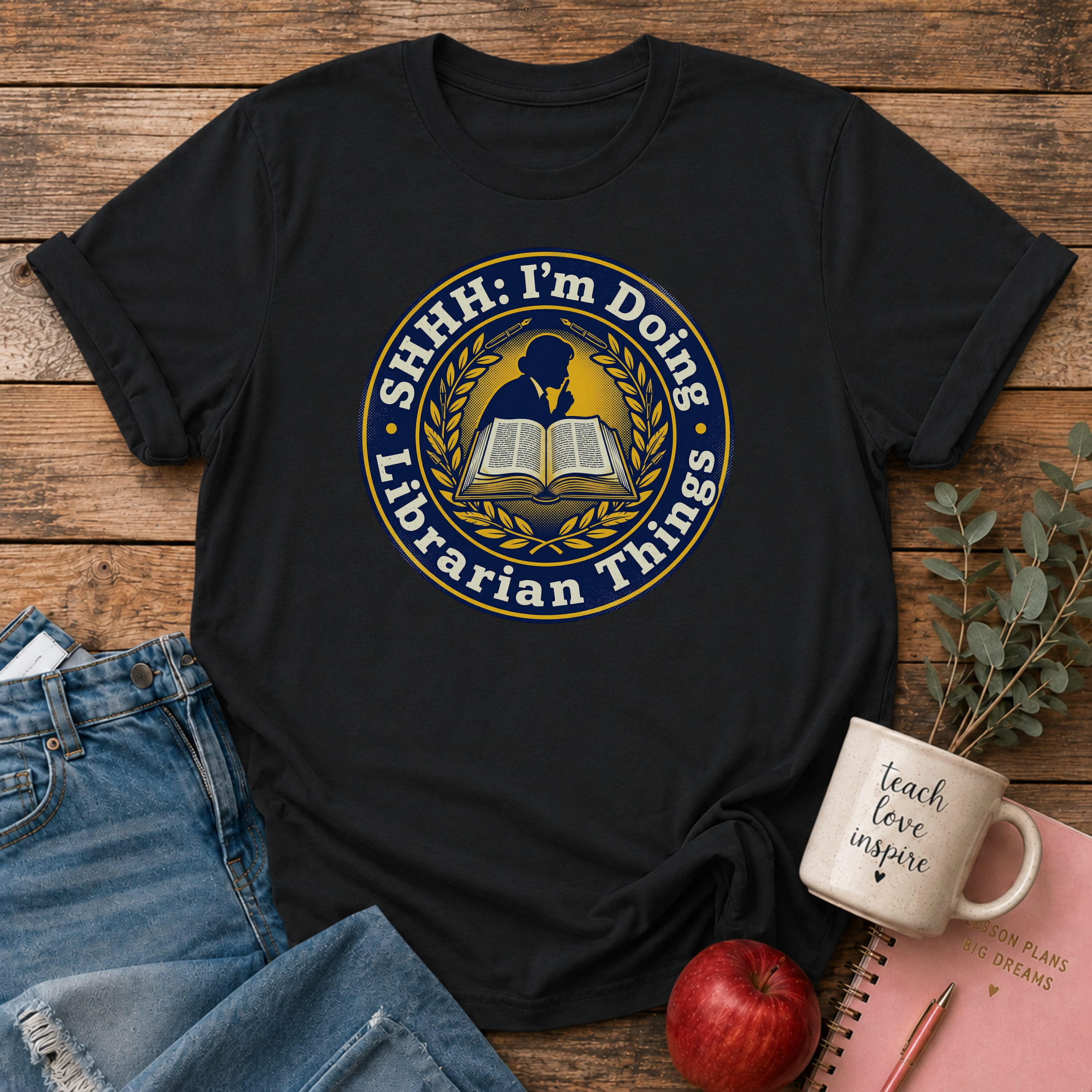 Shhh Librarian Things T-Shirt