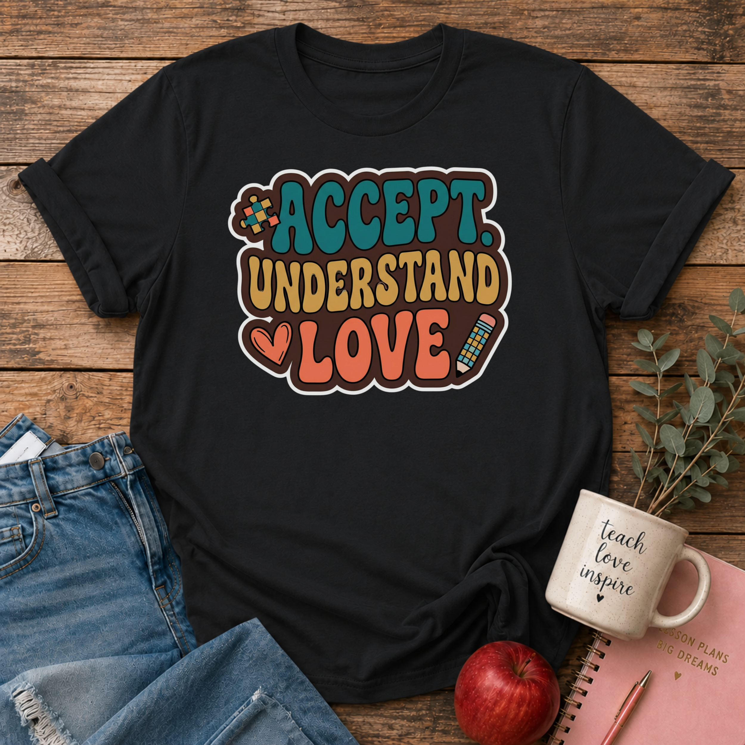 Accept Understand Love T-shirt