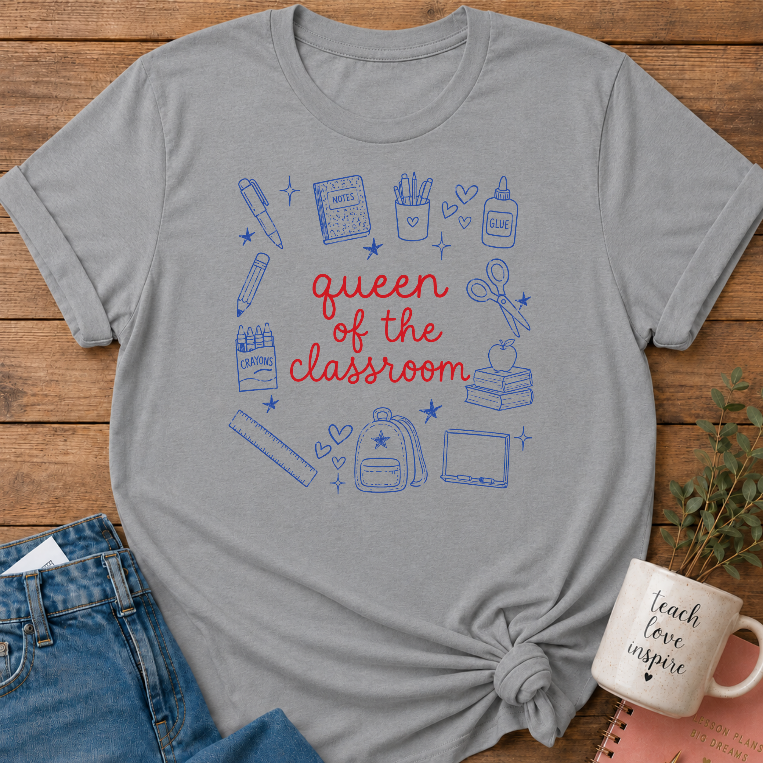 Queen of the Classroom T-shirt