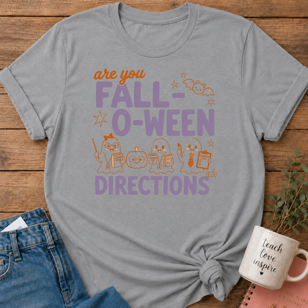 Fall-O-Ween Directions T-shirt