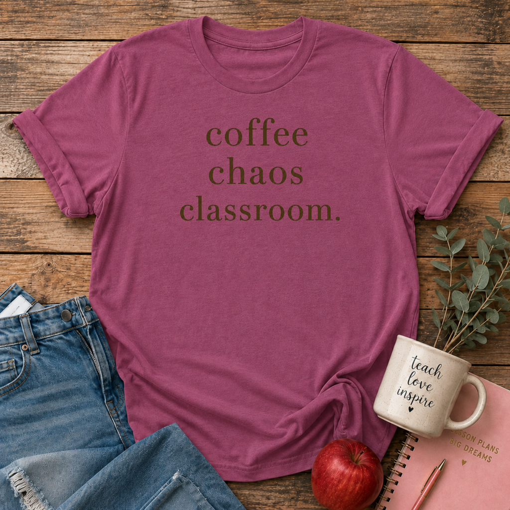 Coffee Chaos Classroom T-shirt