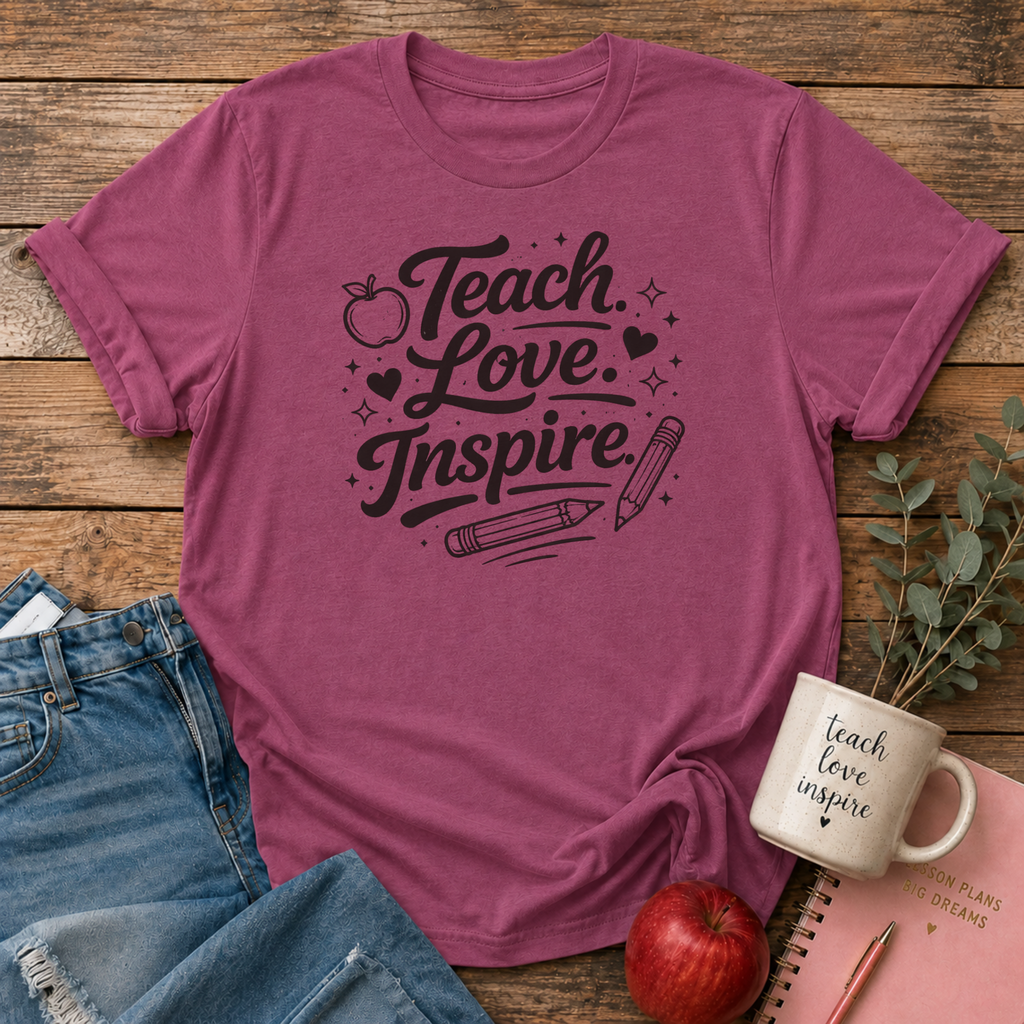 Teach Love Inspire Black T-shirt