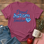 Proud Autism Teacher T-shirt