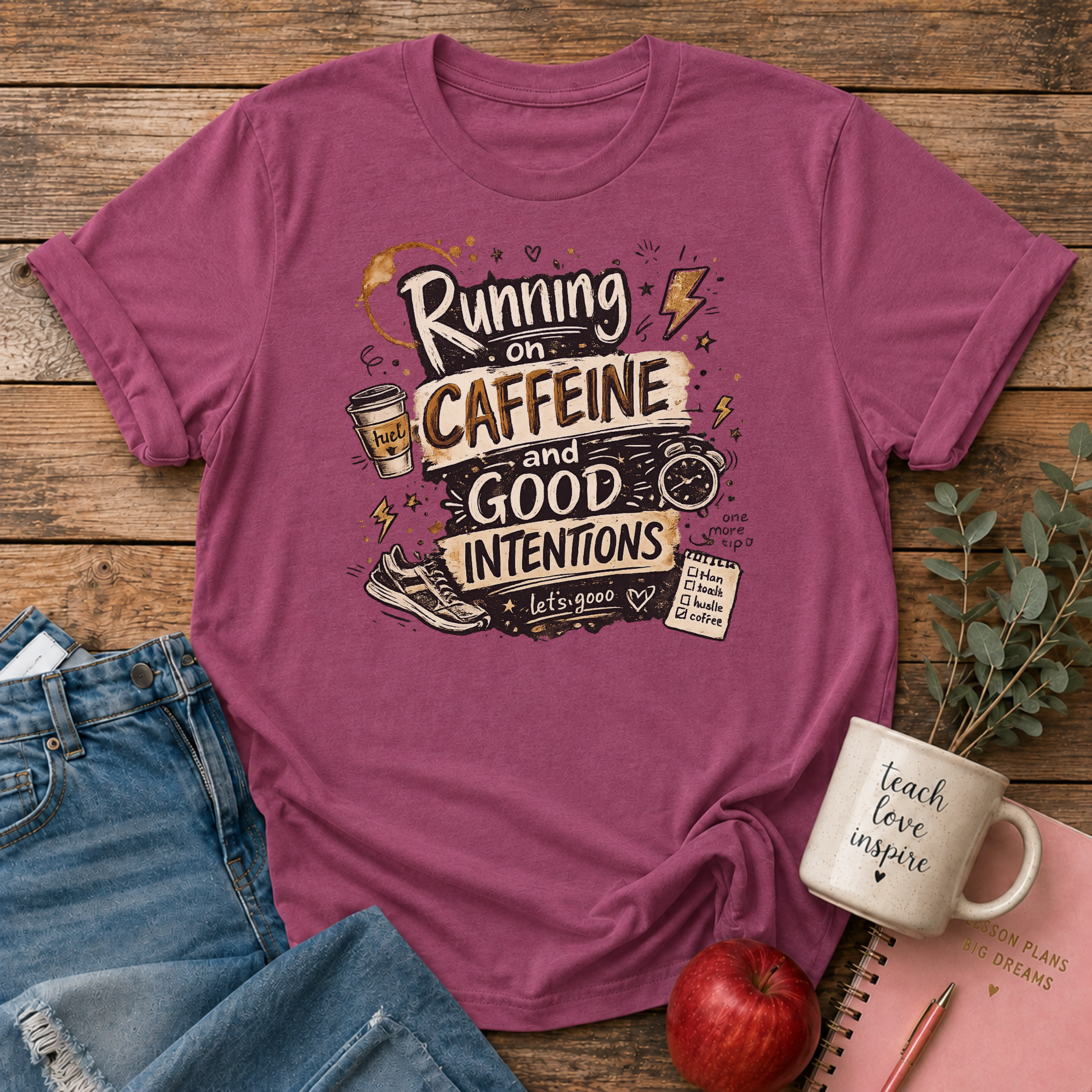 Caffeine & Good Intentions T-shirt