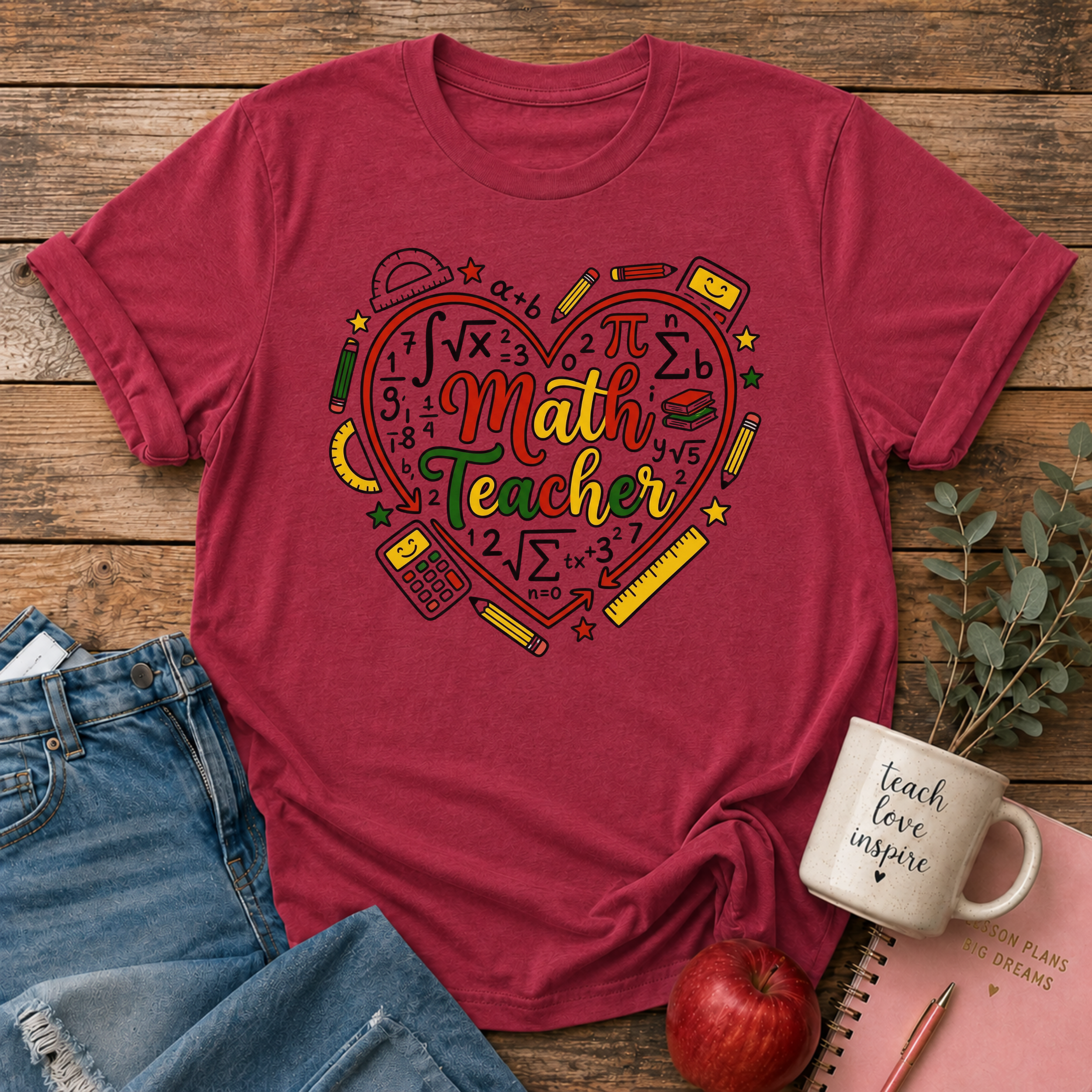 Math Teacher T-shirt