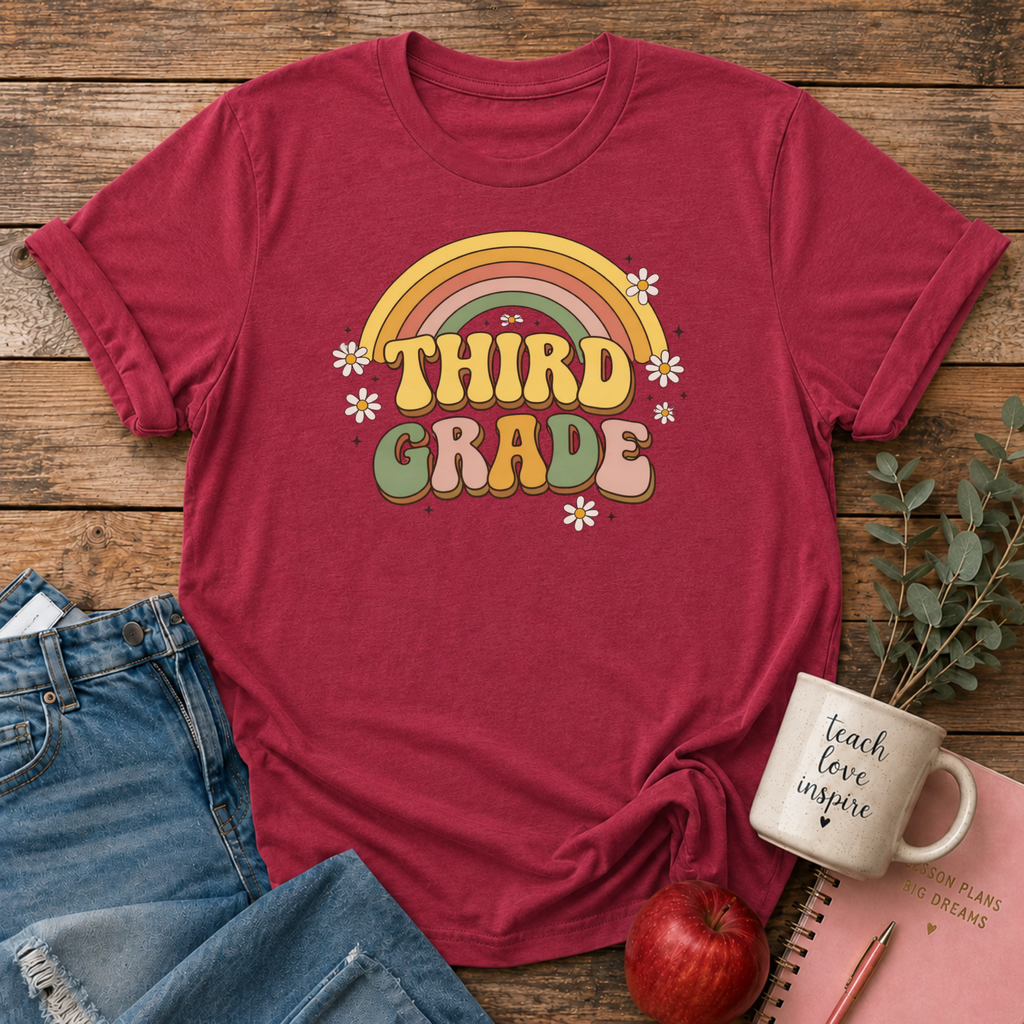 Third Grade Retro T-shirt
