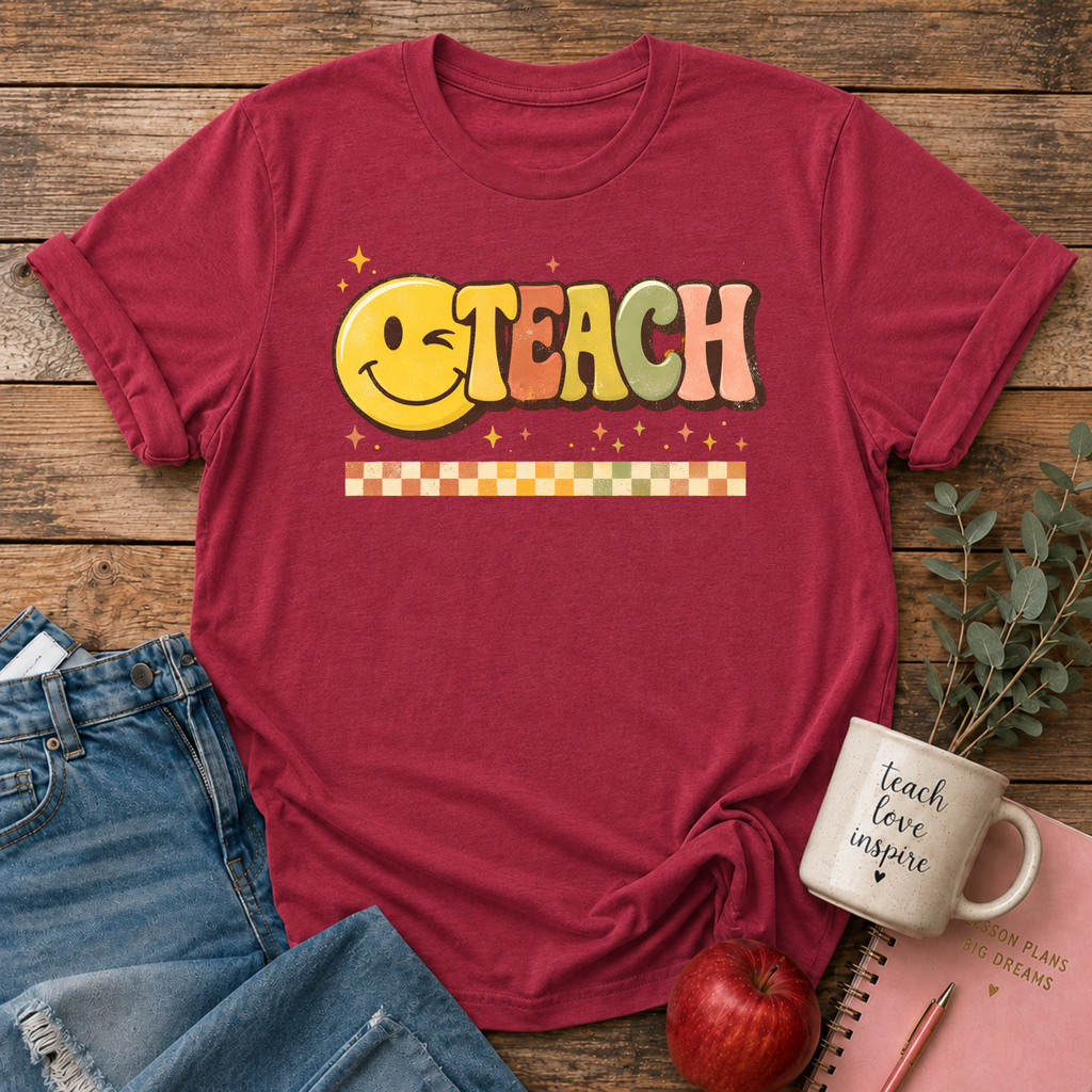 TEACH Smiley Face T-shirt