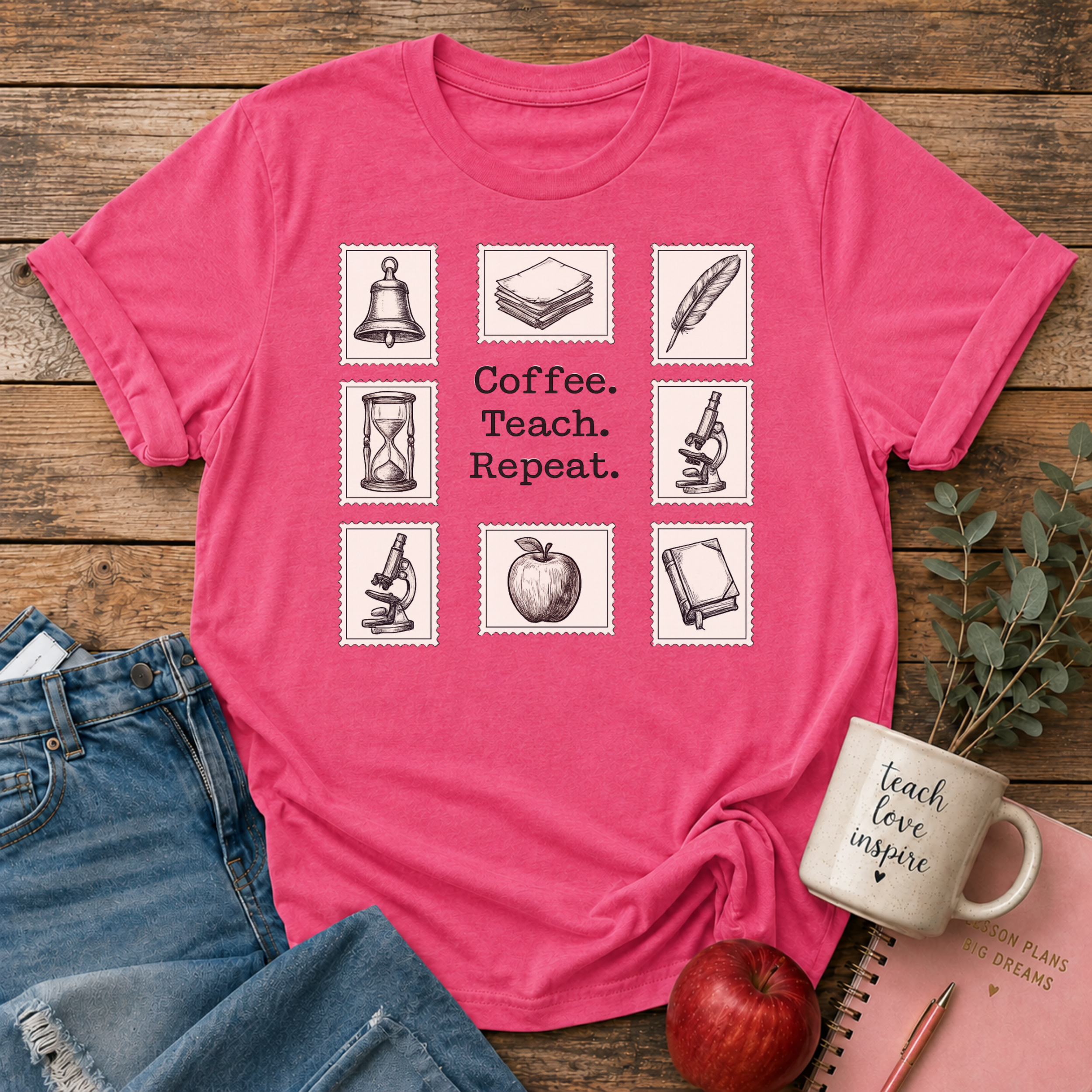 CoffeeTeachRepeat T-shirt