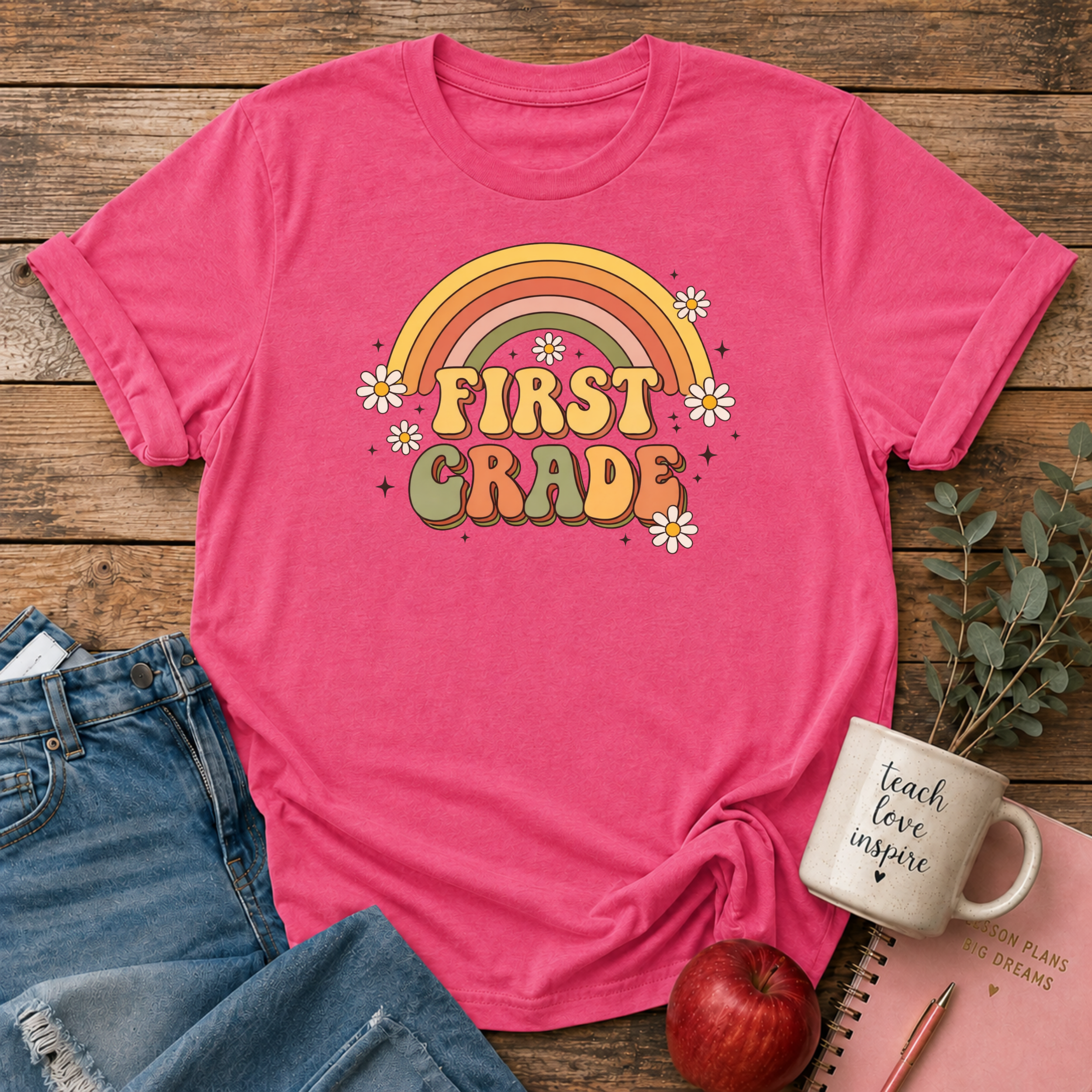 First Grade Retro T-shirt