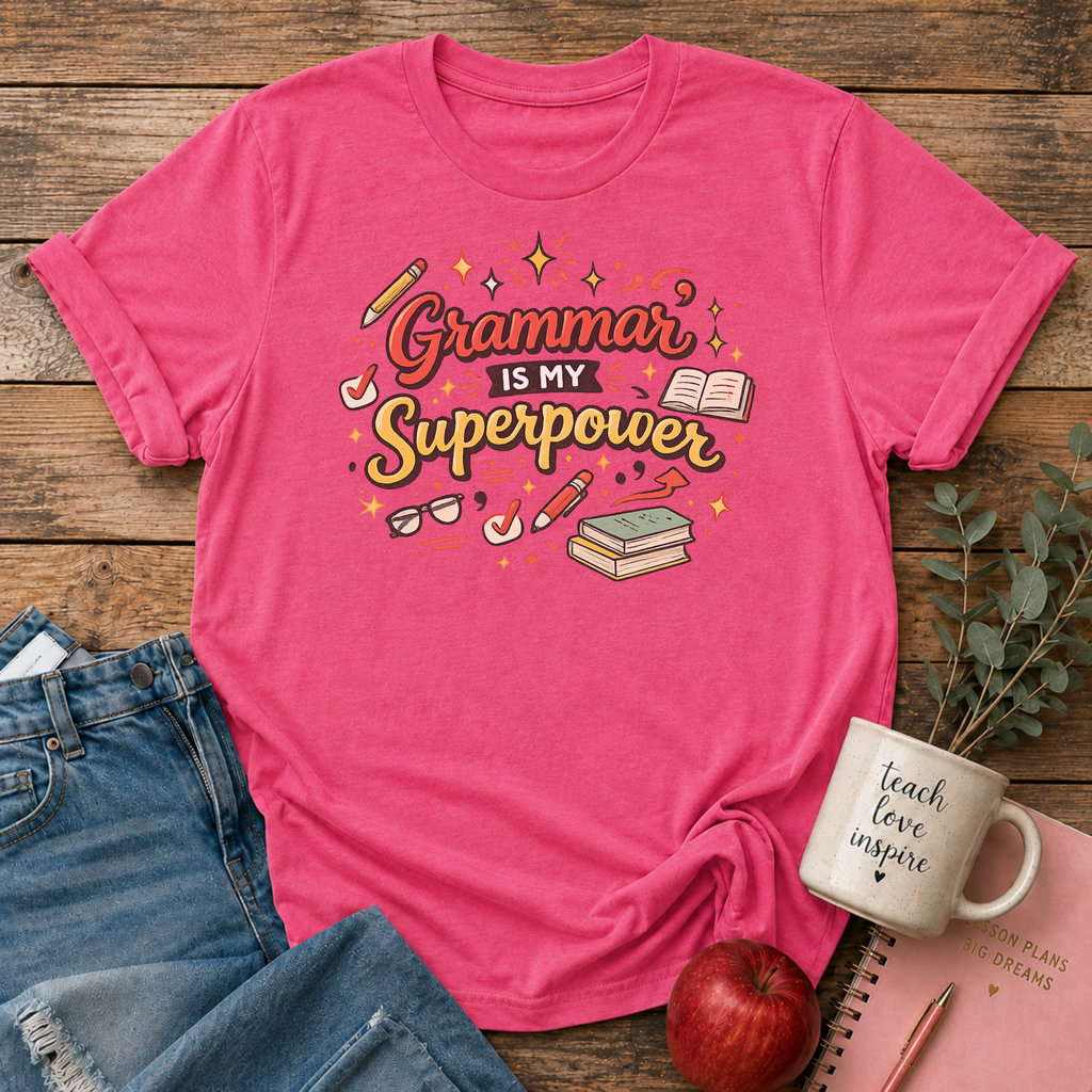 Grammar is my Superpower T-shirt