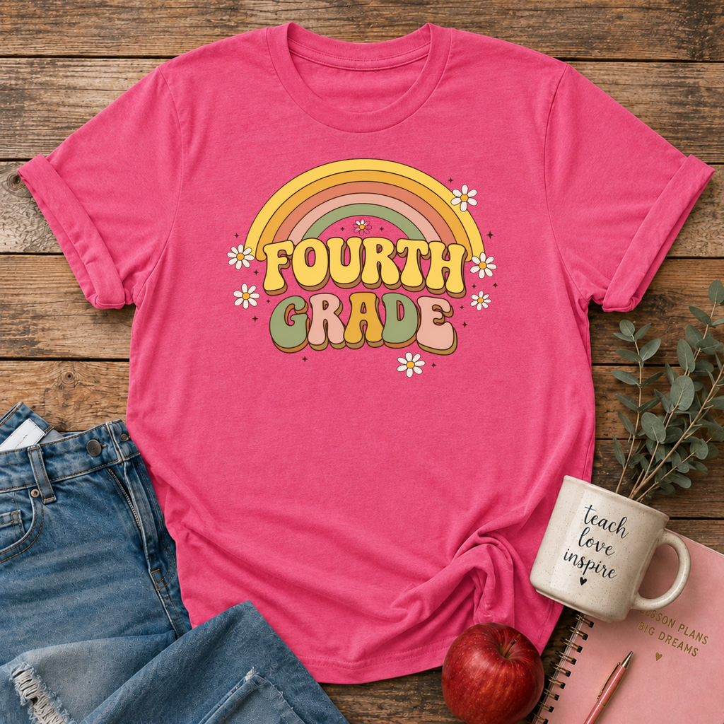 Fourth Grade Retro T-shirt