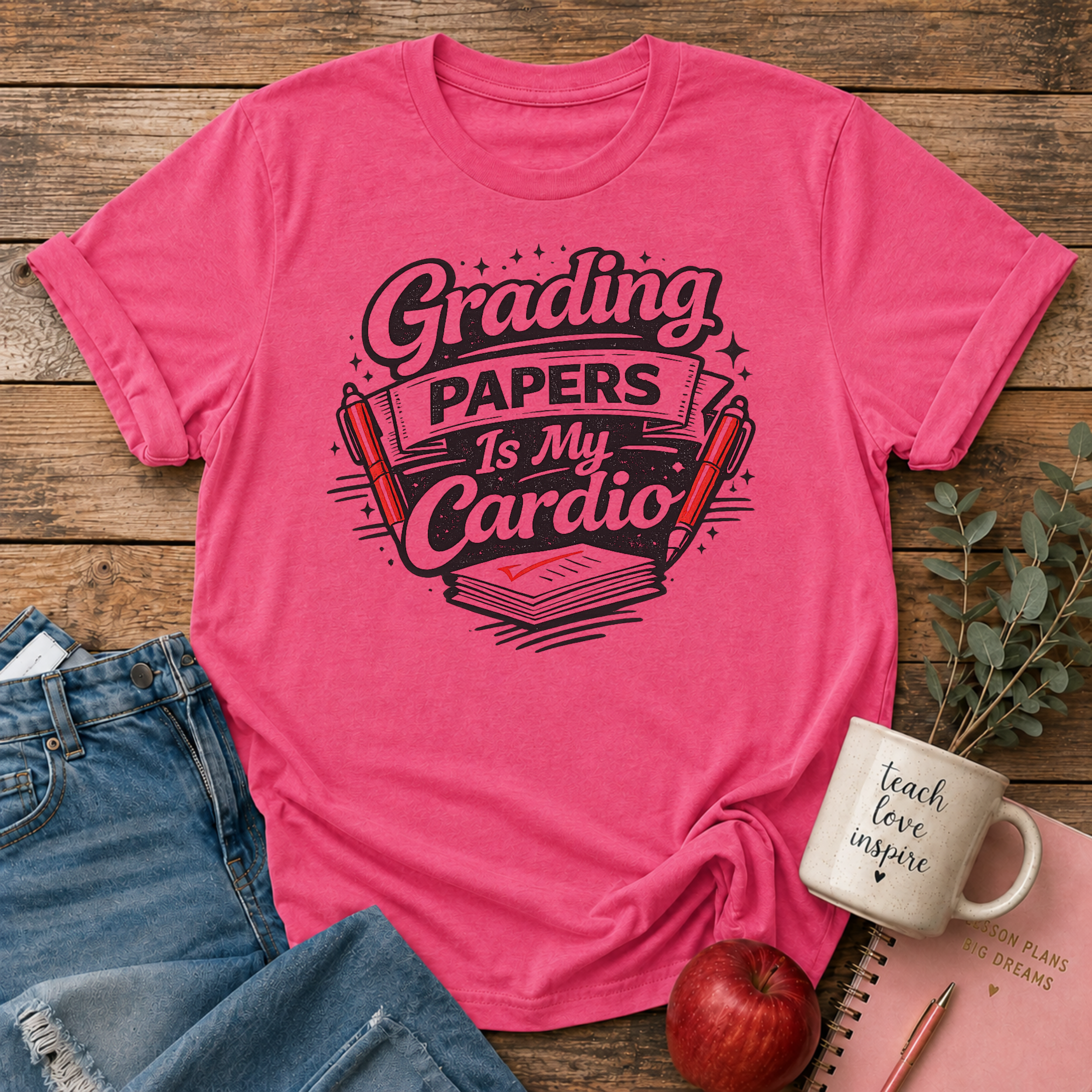 Grading Papers is Cardio T-shirt