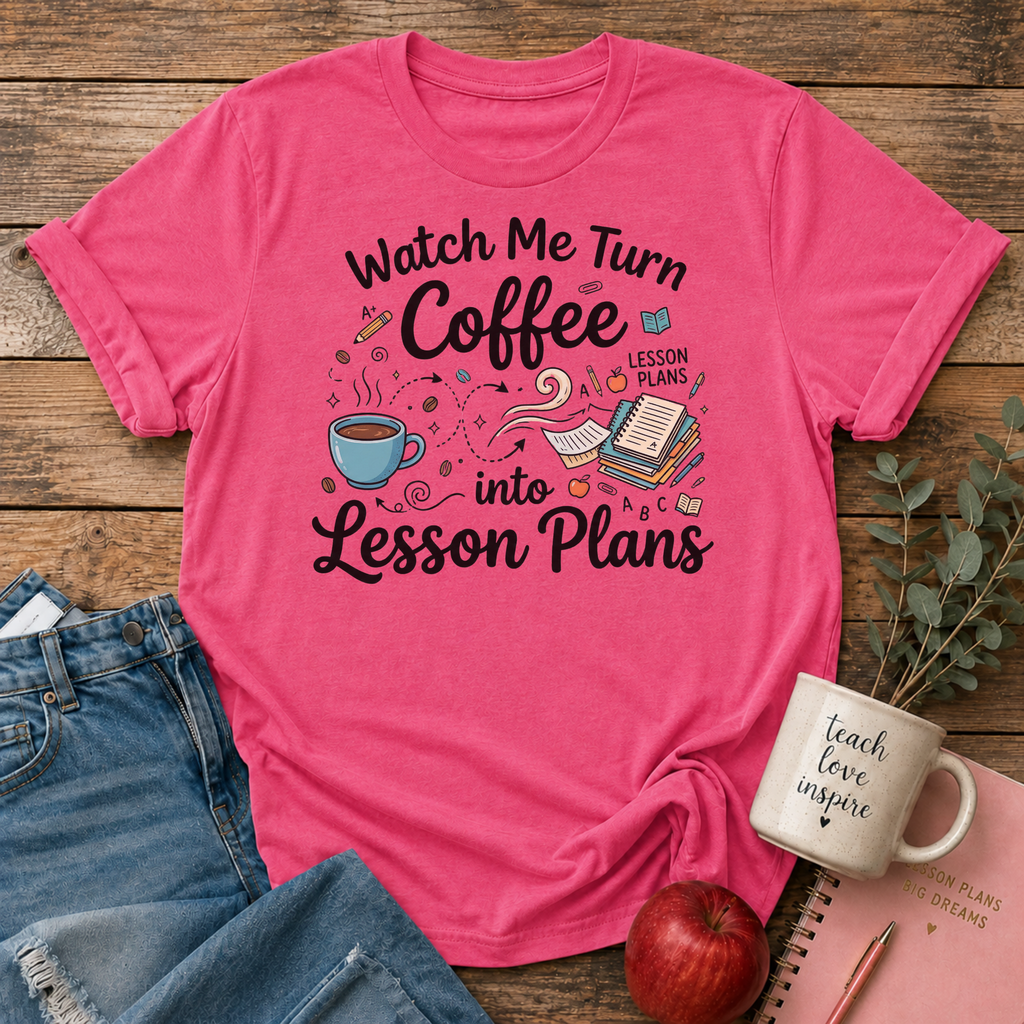 Turn Coffee To Lesson Plans T-Shirt