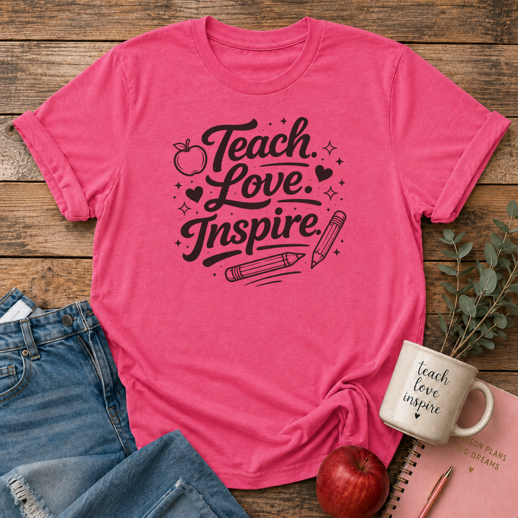 Teach Love Inspire Black T-shirt