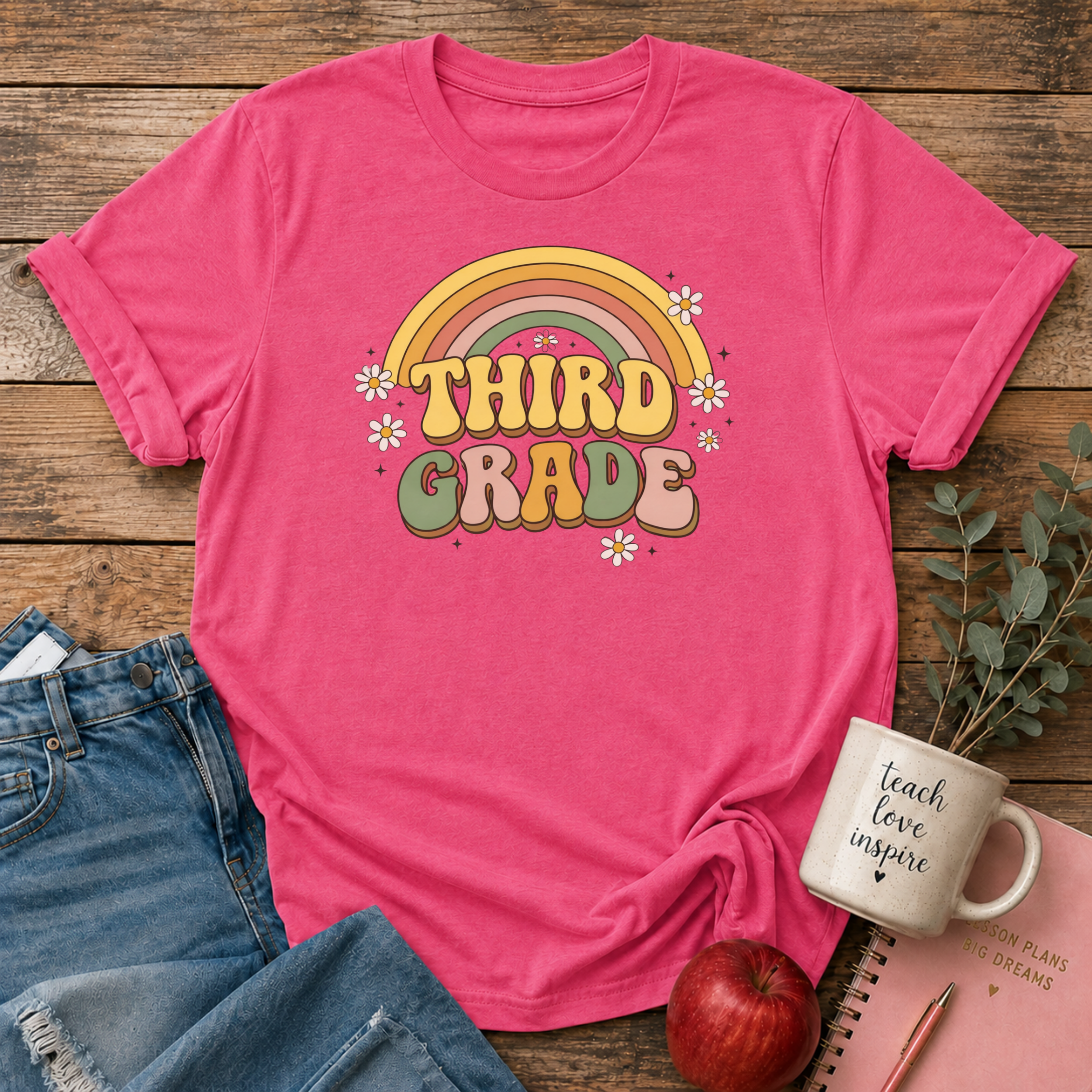 Third Grade Retro T-shirt