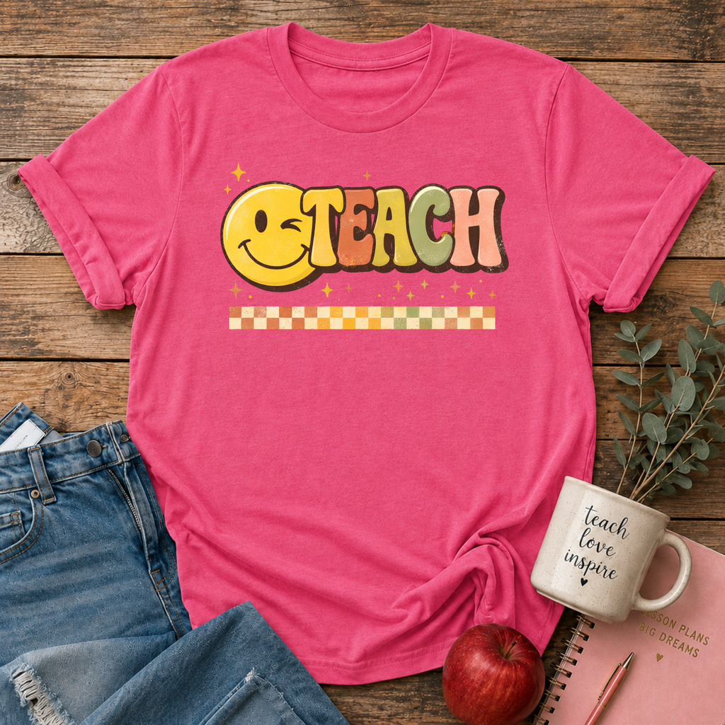 TEACH Smiley Face T-shirt