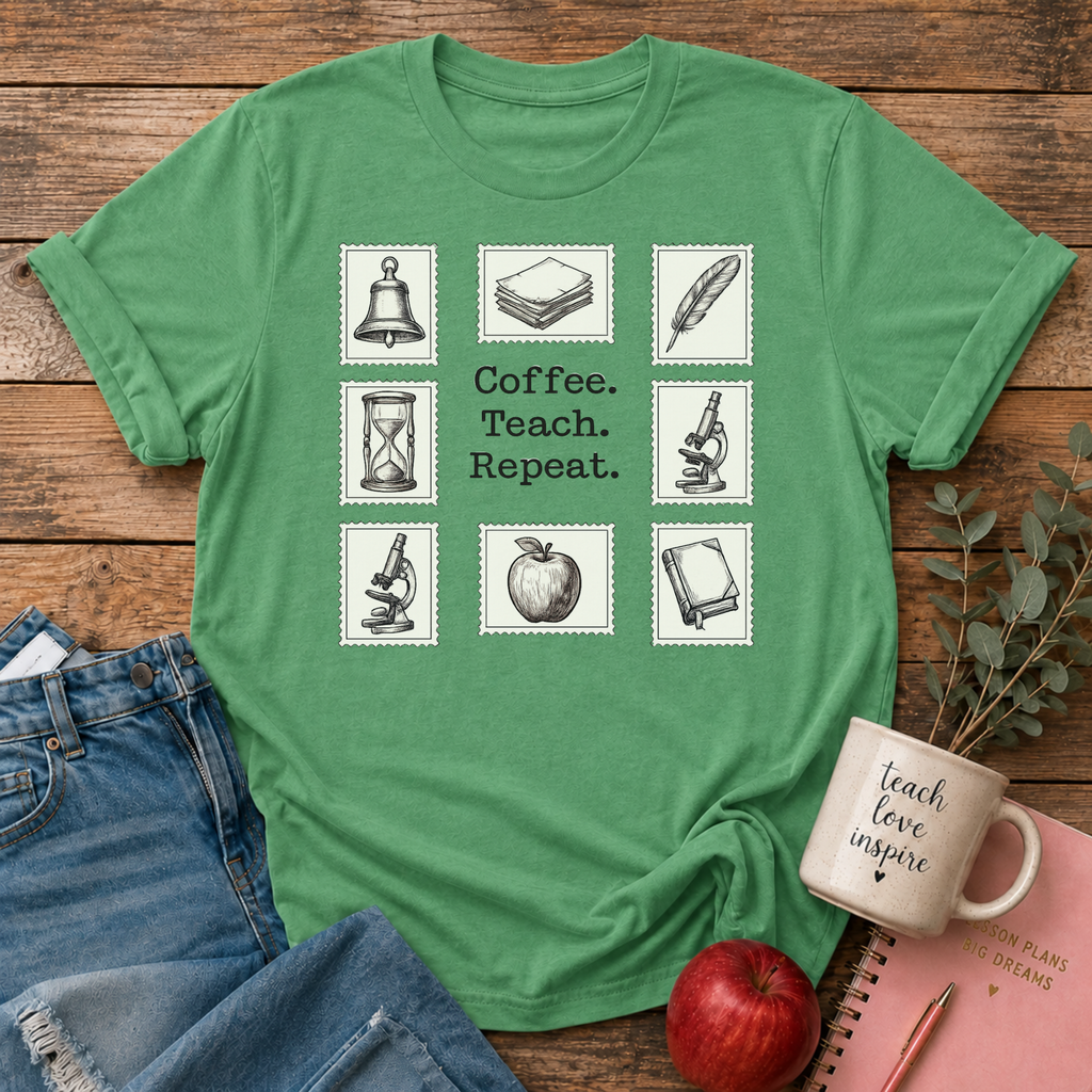 CoffeeTeachRepeat T-shirt