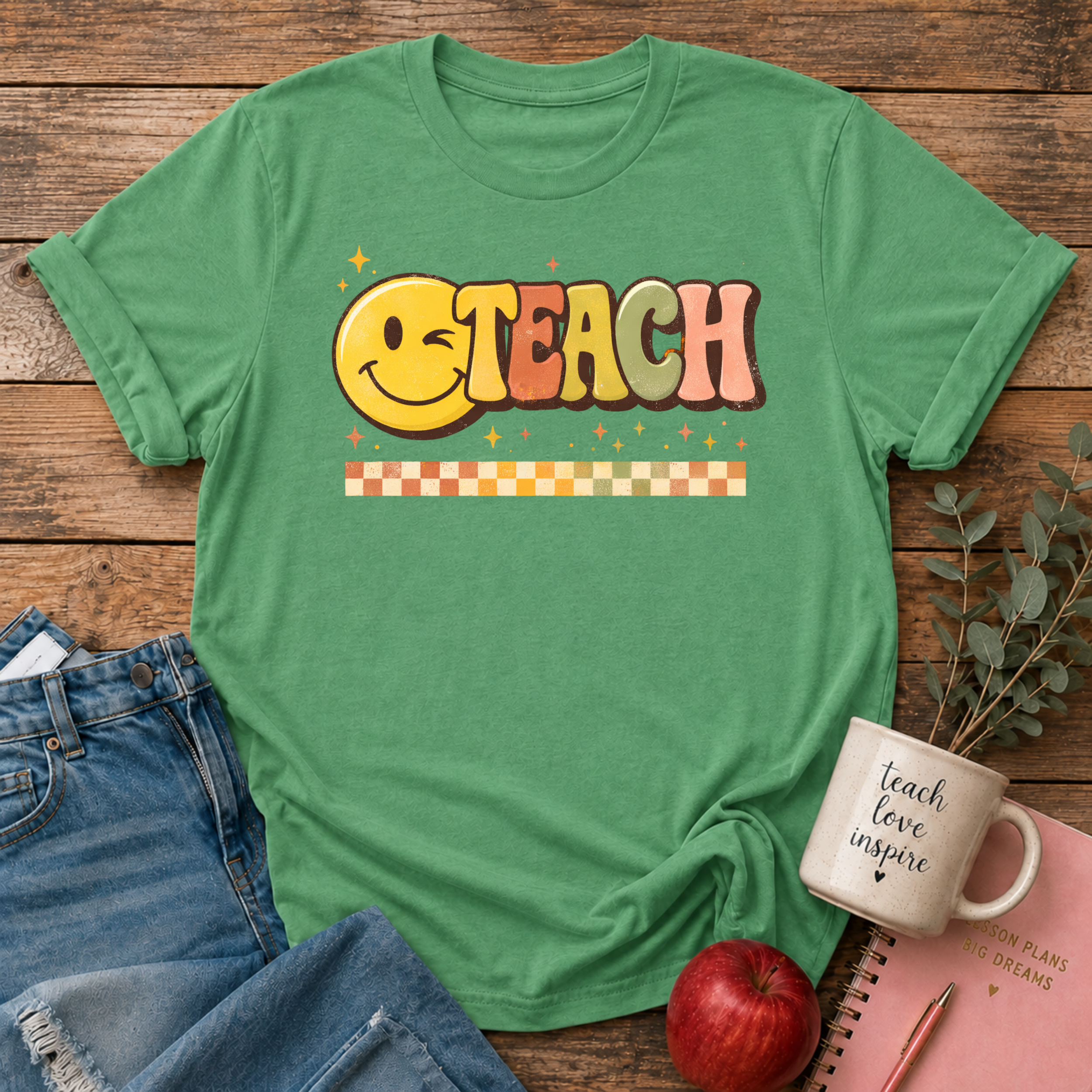 TEACH Smiley Face T-shirt