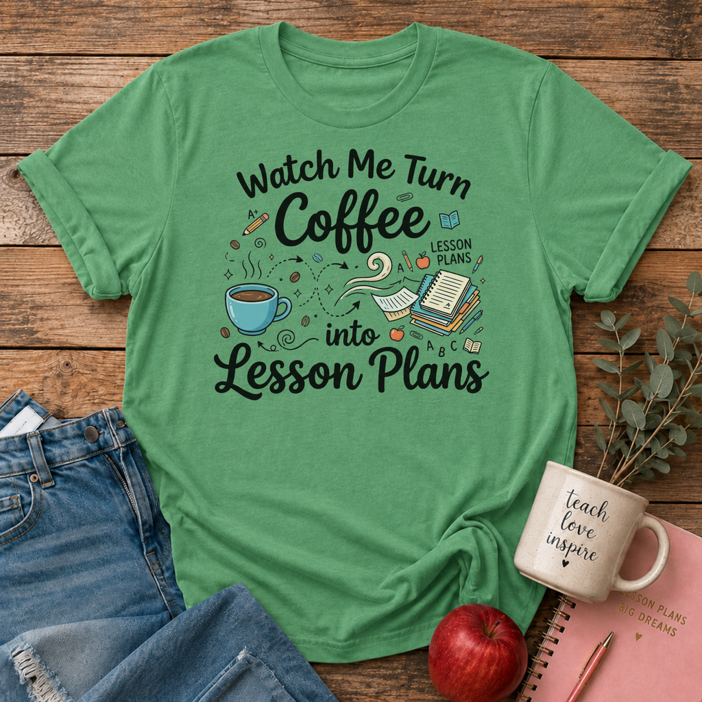 Turn Coffee To Lesson Plans T-Shirt
