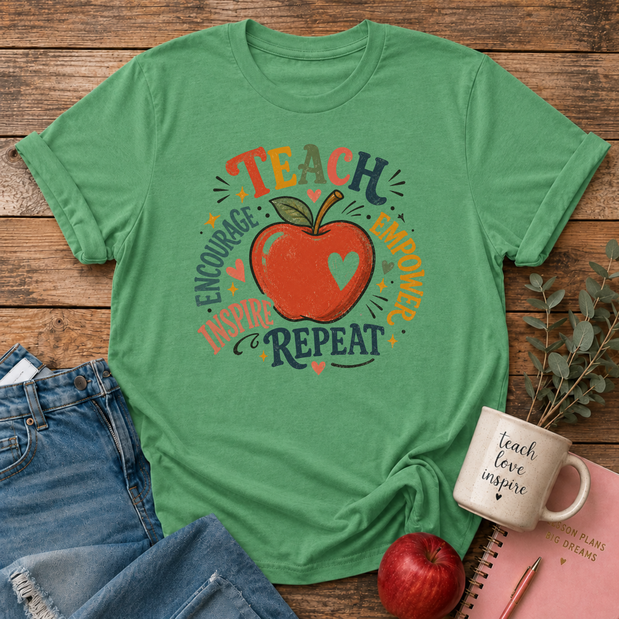 Teach Inspire Repeat T-shirt