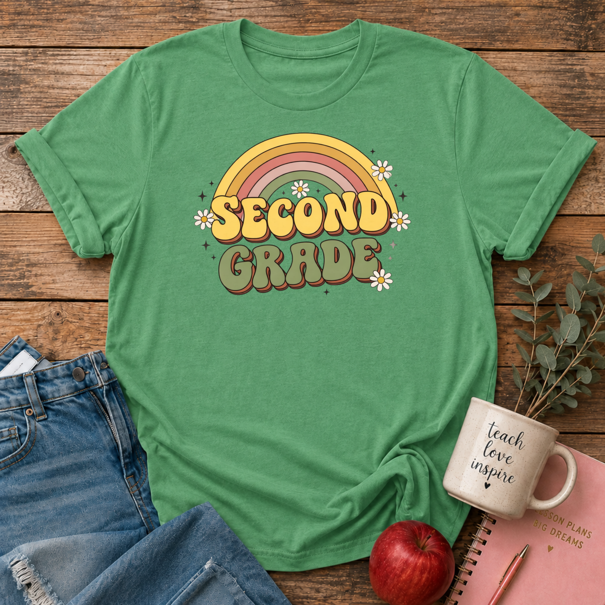 Second Grade Retro T-shirt