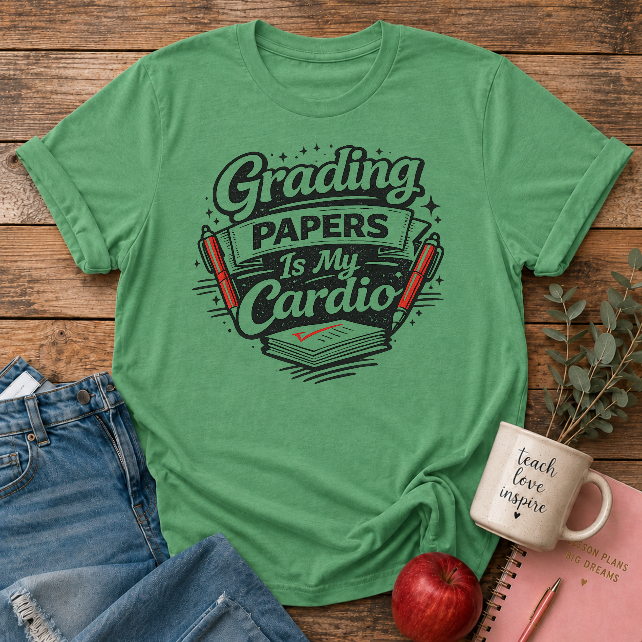 Grading Papers is Cardio T-shirt