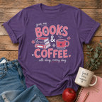Books & Coffee T-shirt